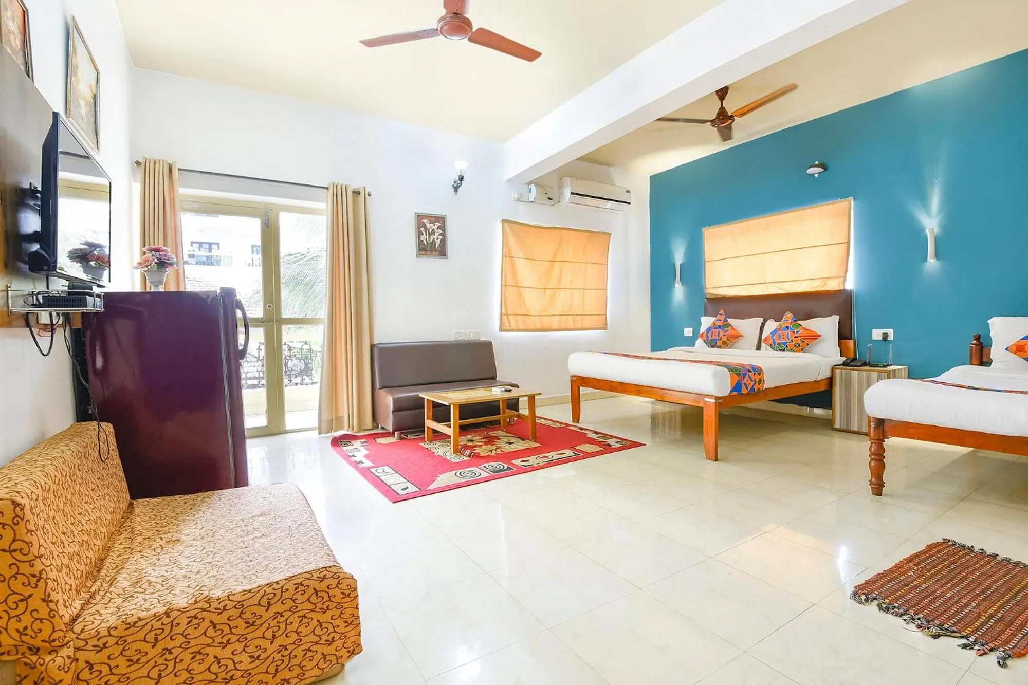 Bed in FabHotel Benz Destination - 700m Candolim Beach