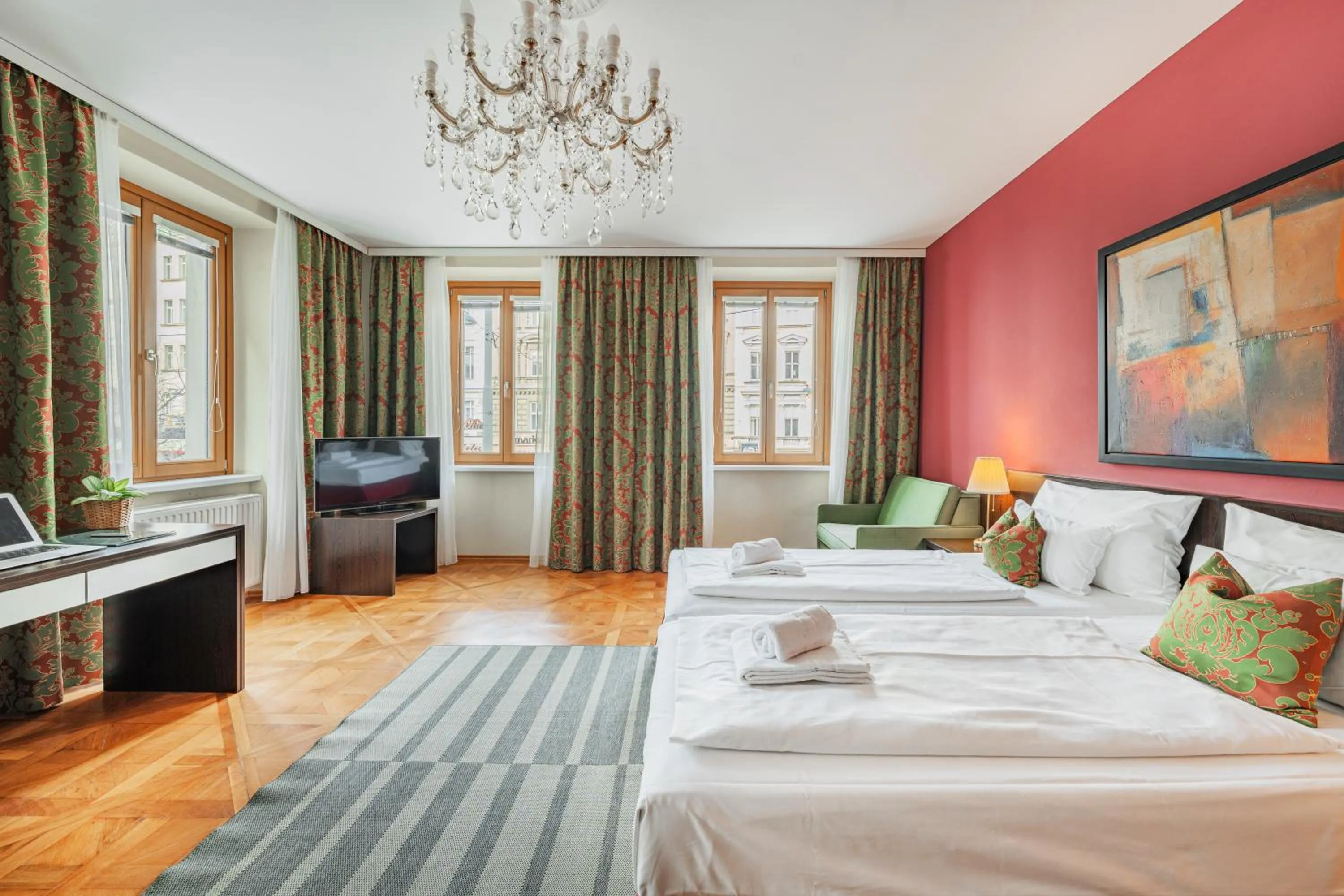 Bedroom, Bed in Serviced Apartments Josefstadt City