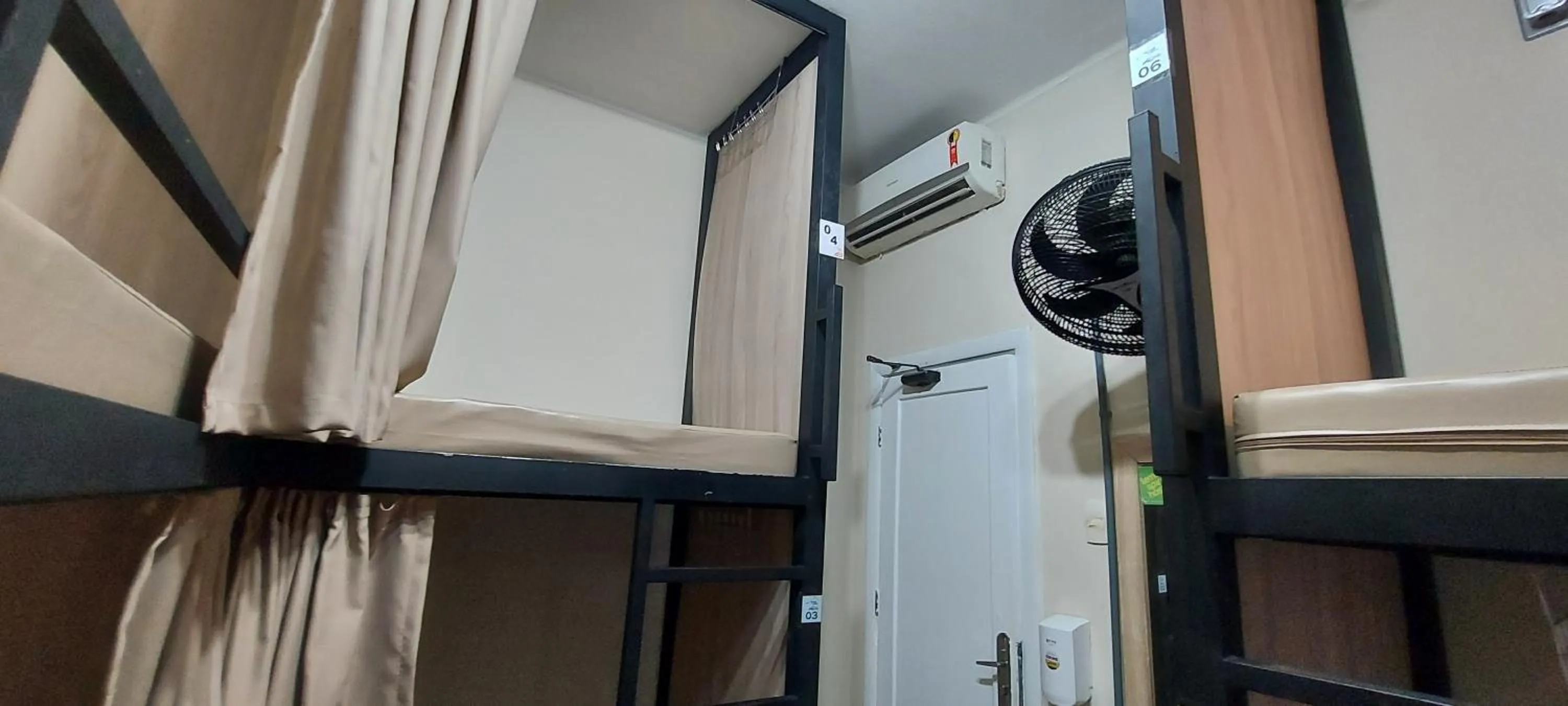 fireplace in Hostel Leblon