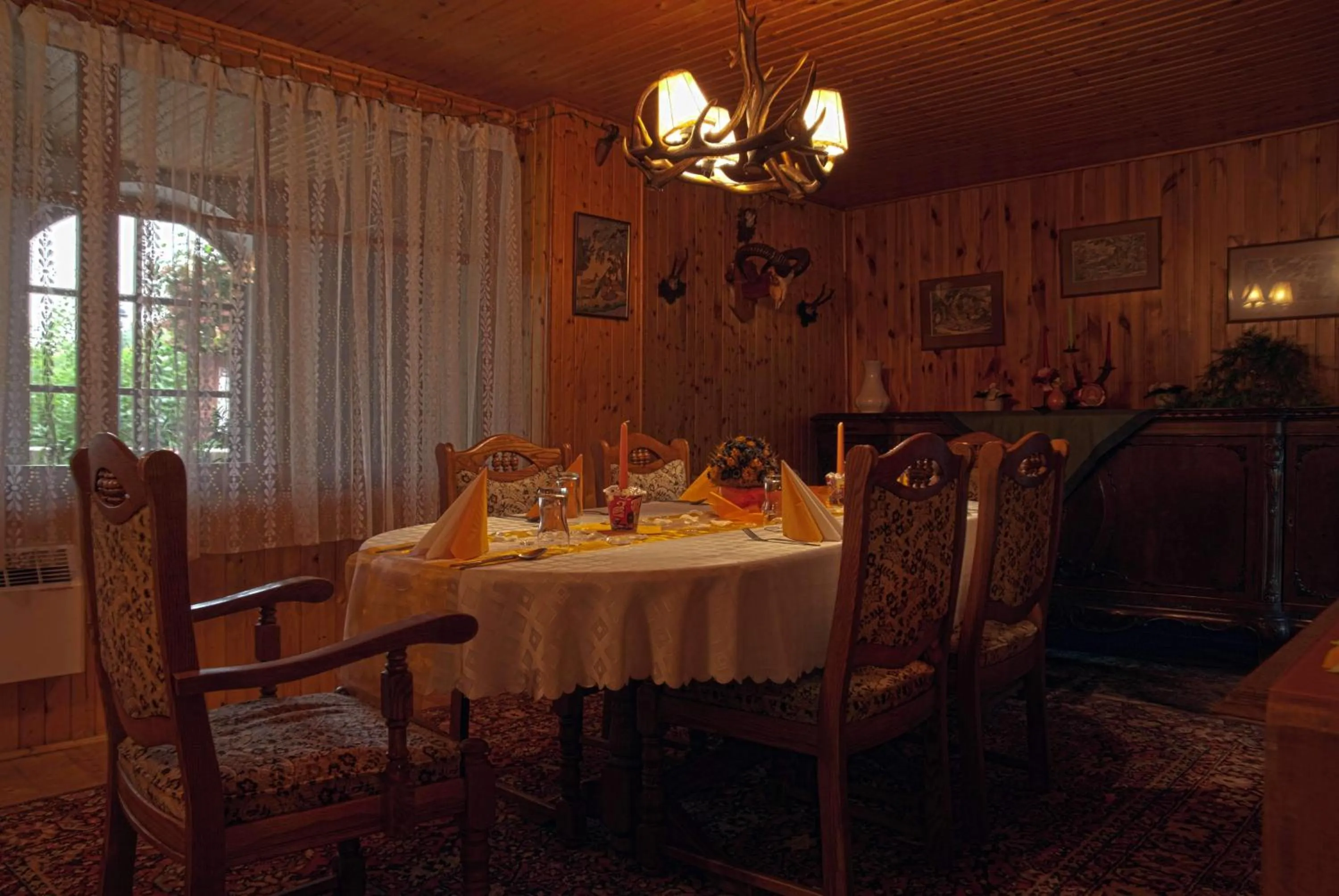 Seating area in Lovecký hotel Jívák