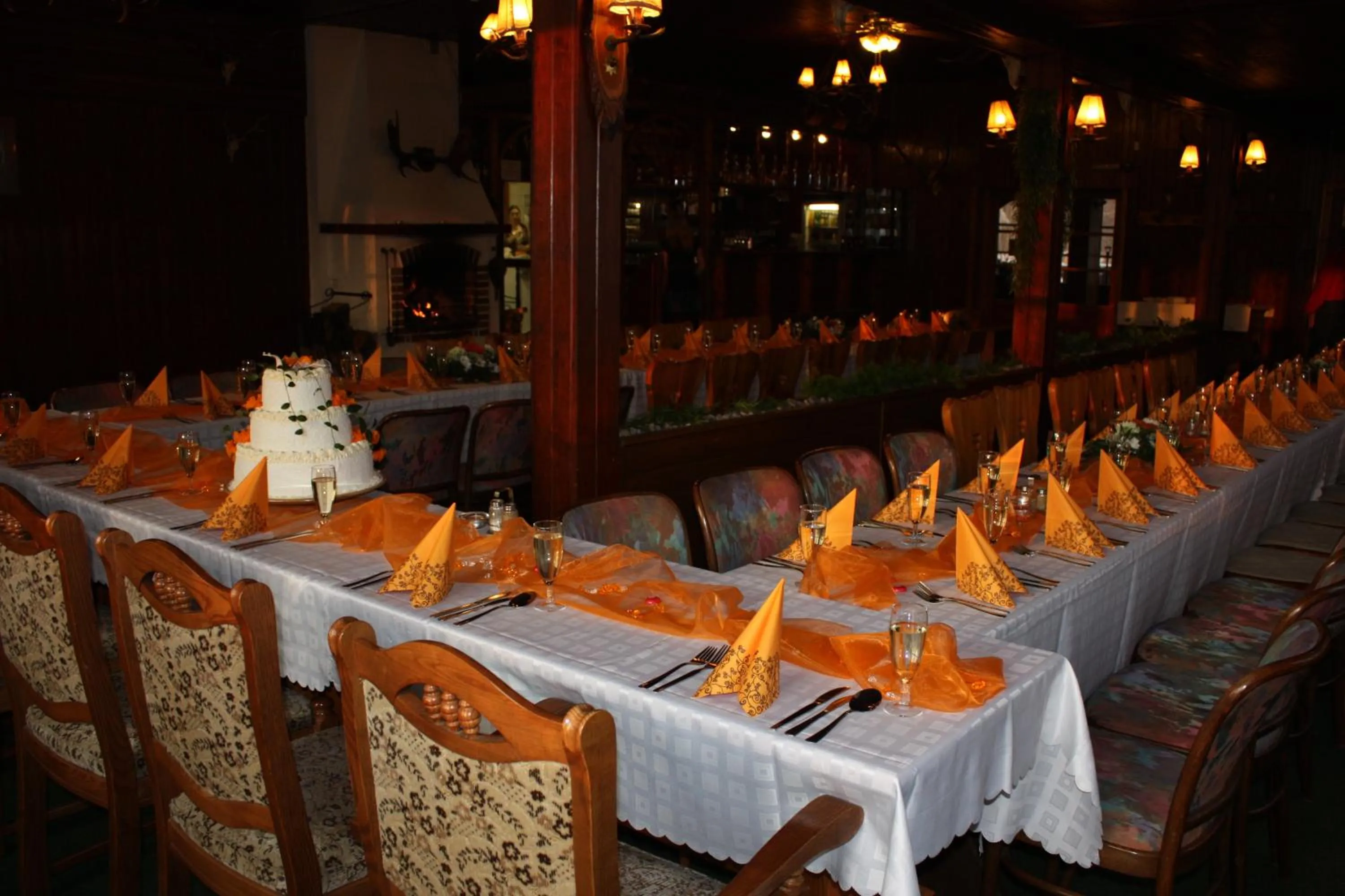 Dining area in Lovecký hotel Jívák
