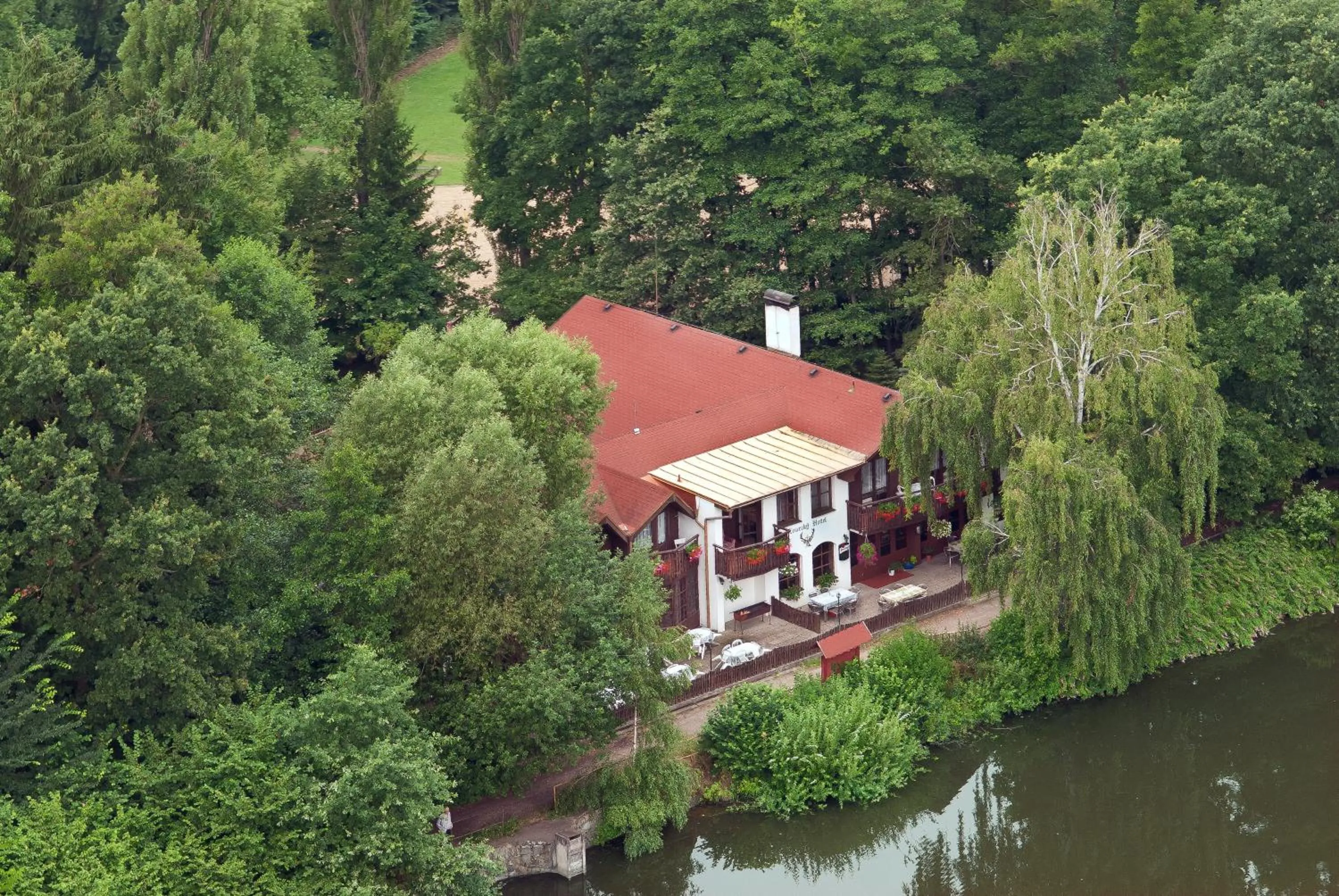 Bird's eye view in Lovecký hotel Jívák