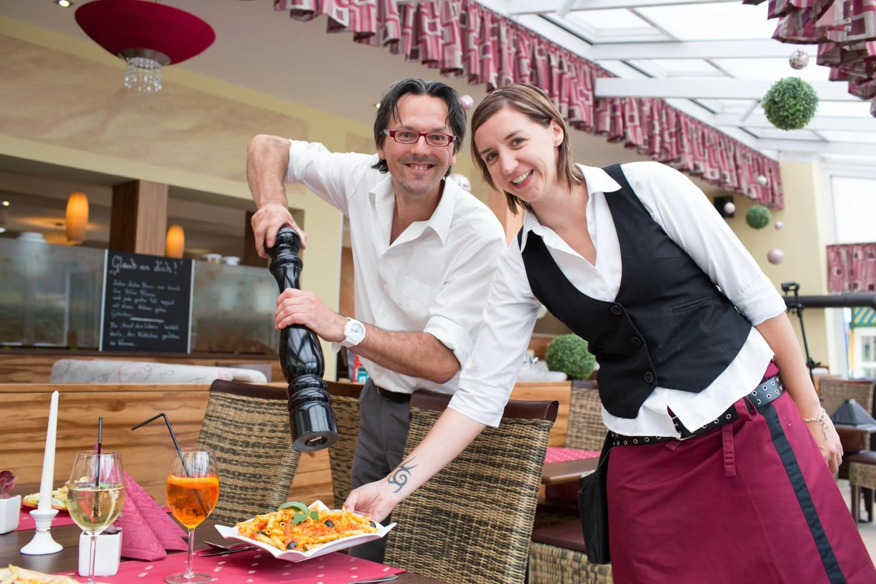 People in Gästehaus Krappinger/Pizzeria Mamma Mia