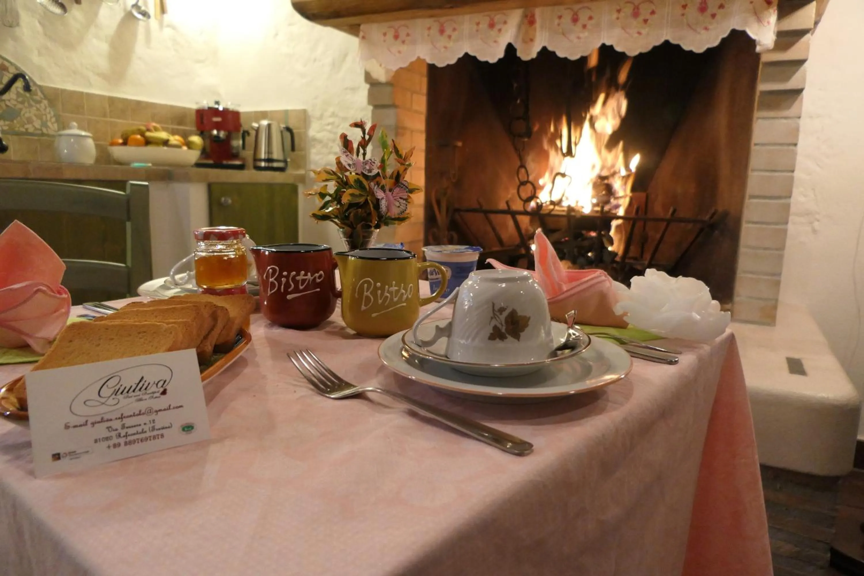 Food and drinks in Giuliva B&B