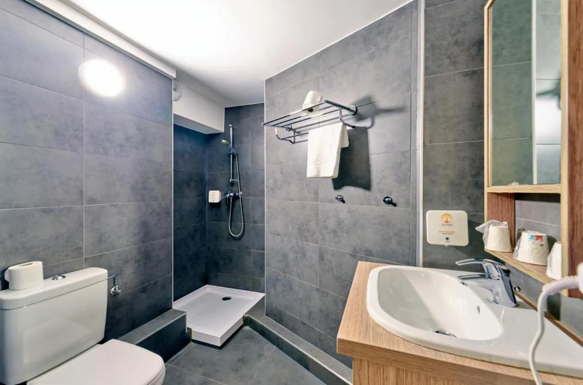 Toilet in Adonis Hotel Strasbourg