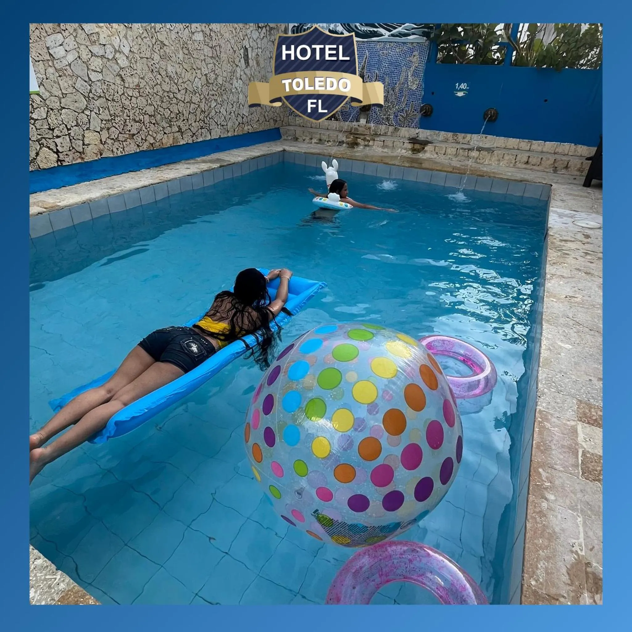 People in Hotel Toledo FL