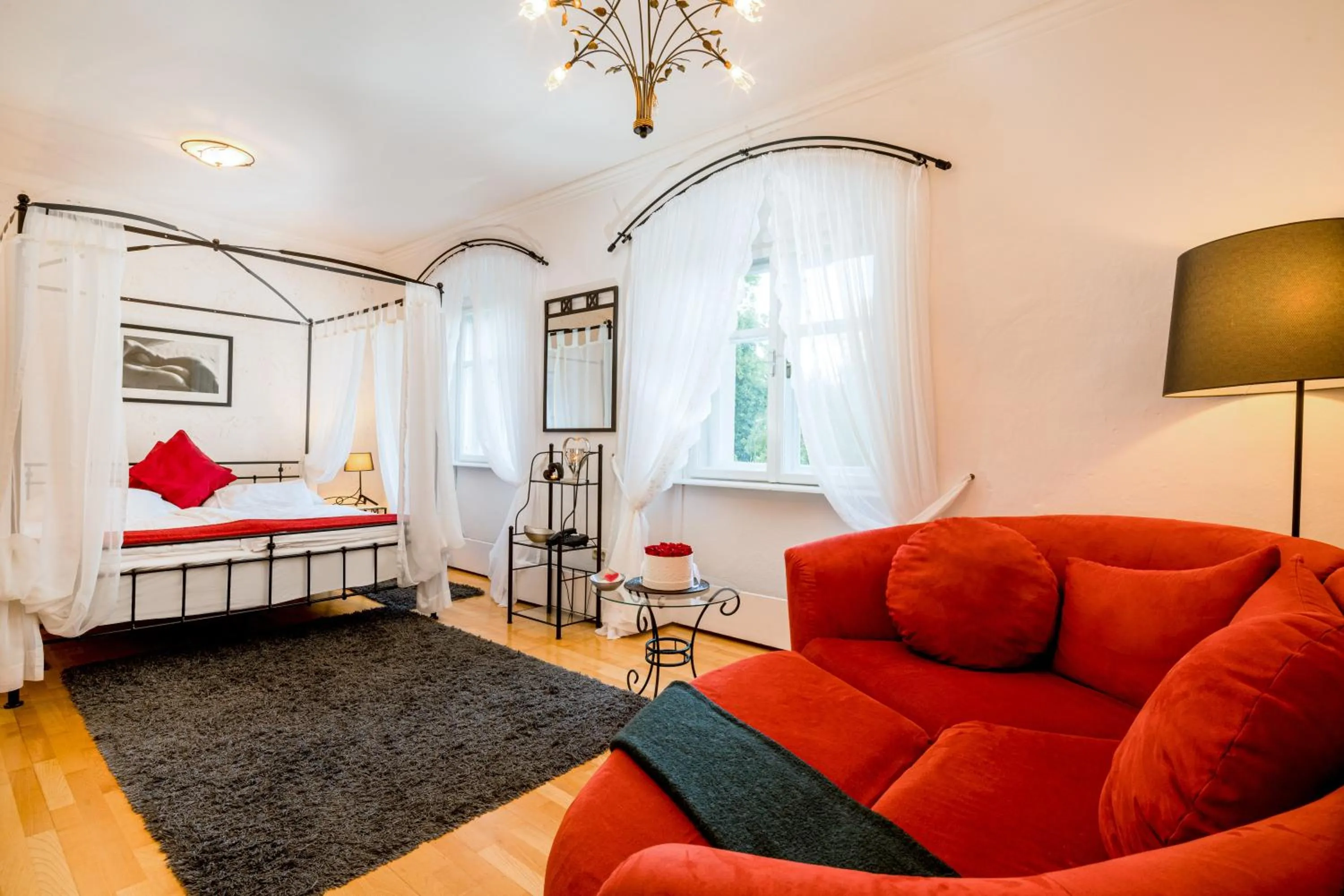 Bed in Schlosshotel Rosenau Superior