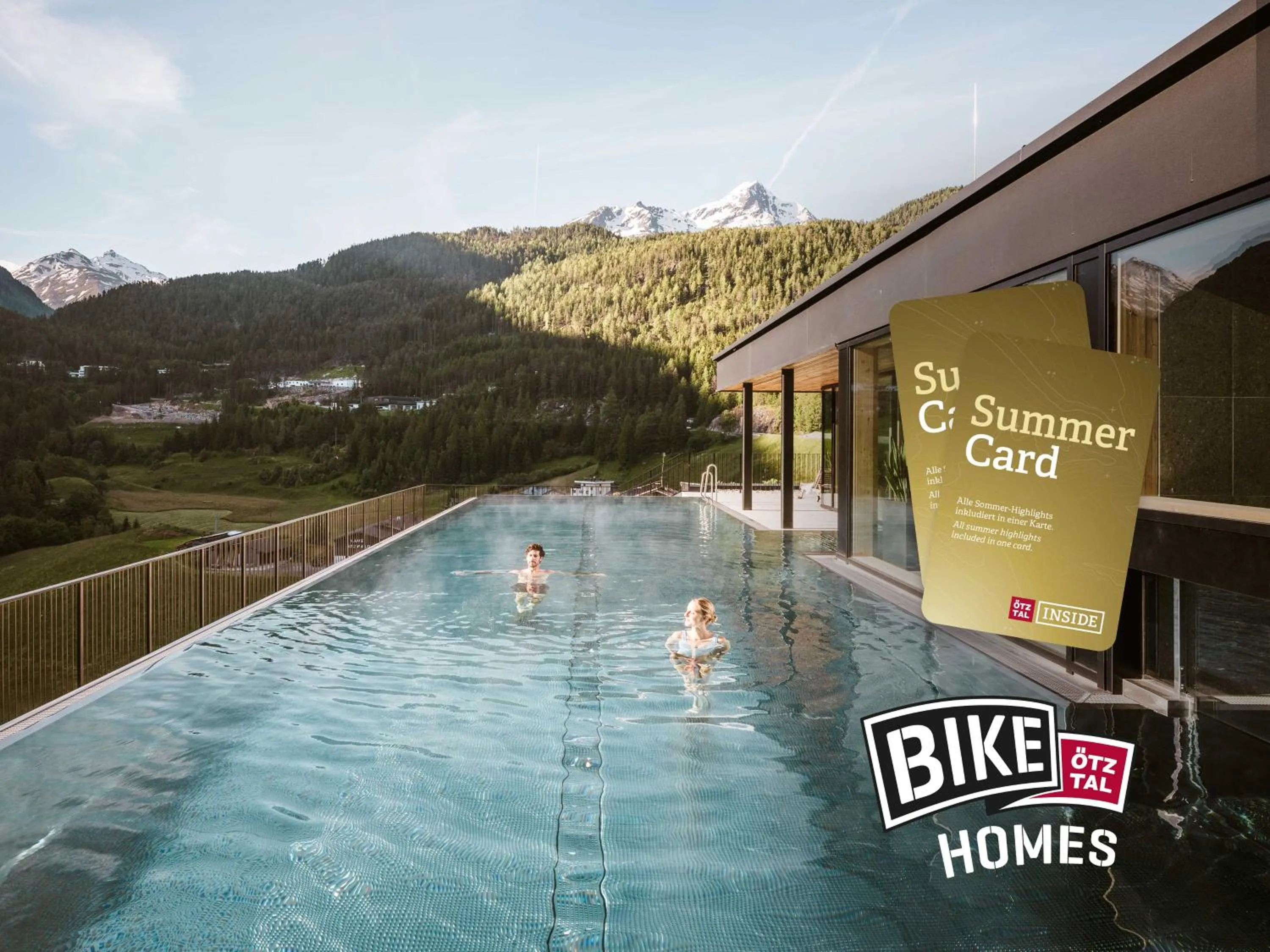 Swimming pool in Sportlers Lodge Sölden lifestyle-lässig-anders