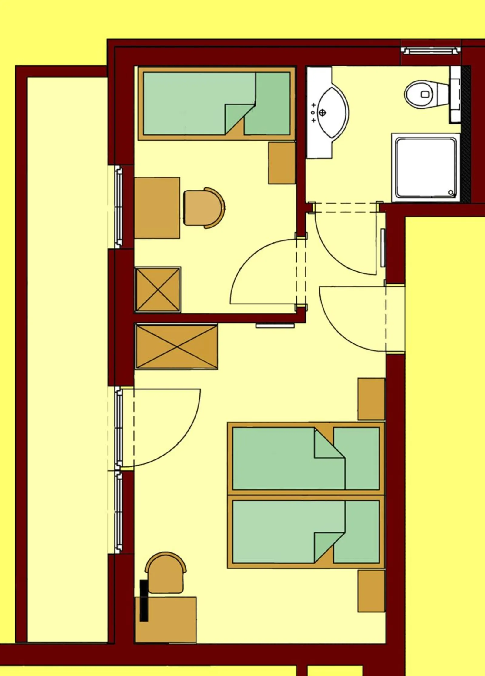 Floor plan in Hotel-Restaurant Planaihof