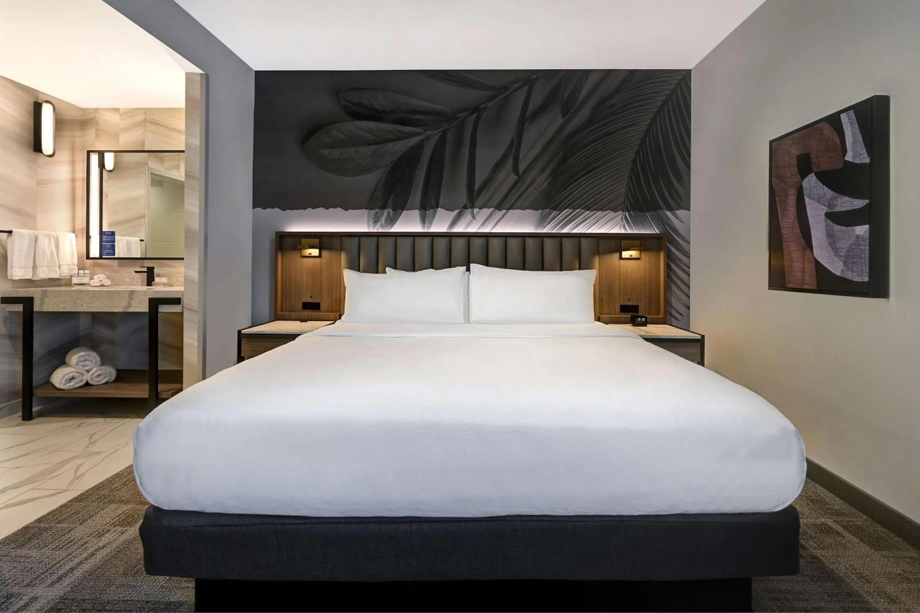 Bed in Homewood Suites by Hilton Dallas The Colony