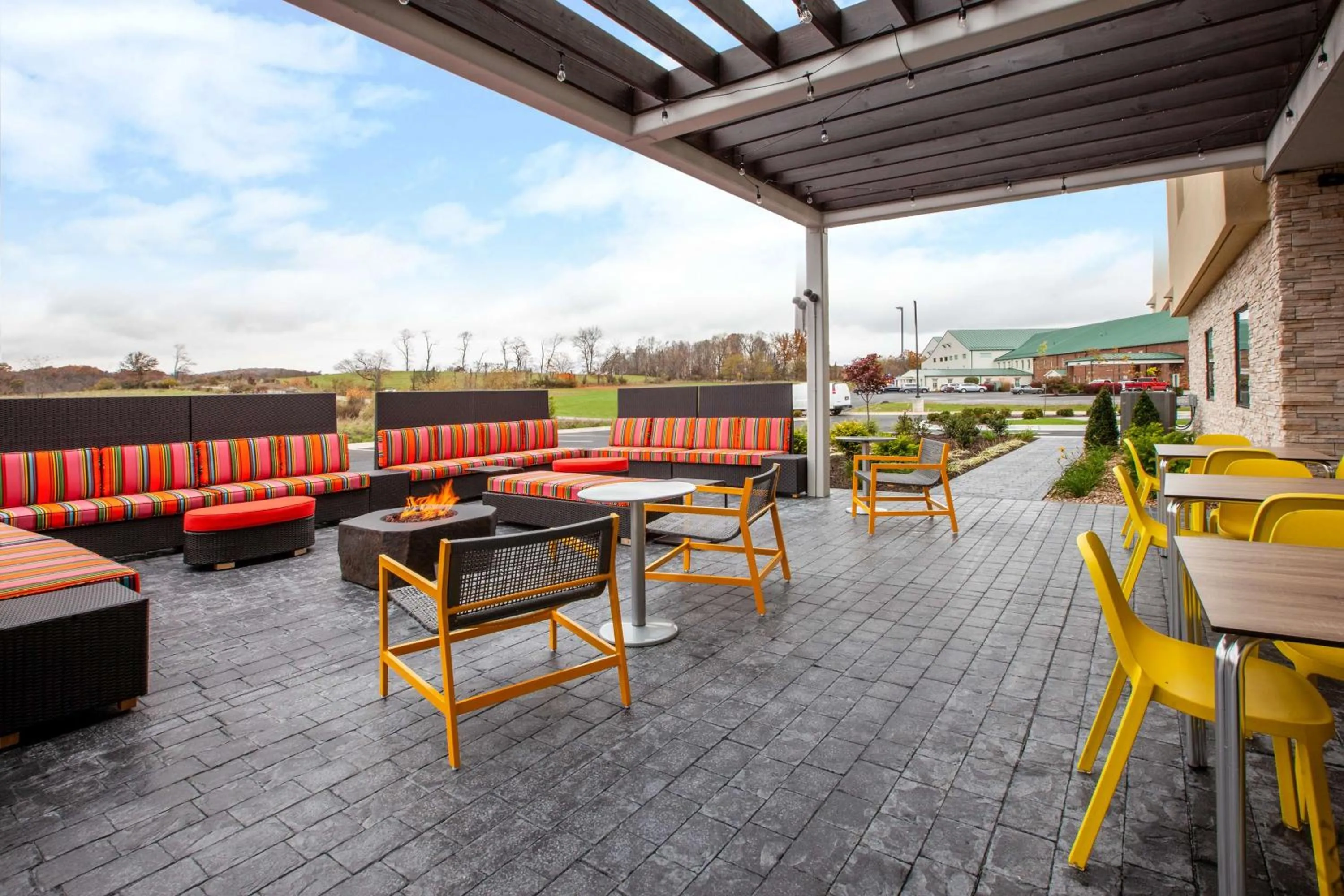 Patio in Home2 Suites By Hilton Lewisburg, Wv
