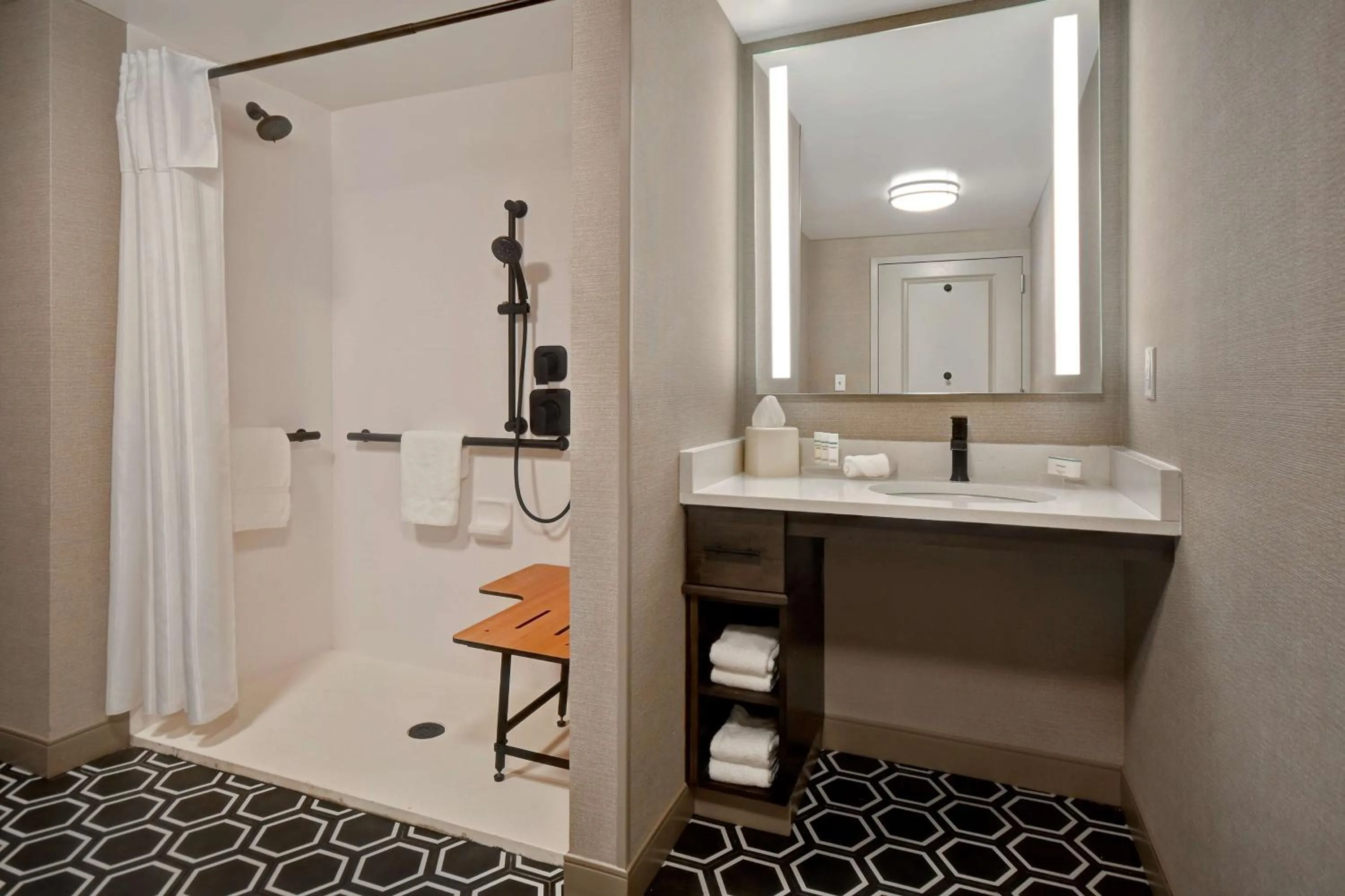 Bathroom in Homewood Suites by Hilton Tuscaloosa Downtown- Near Univ of Alabama