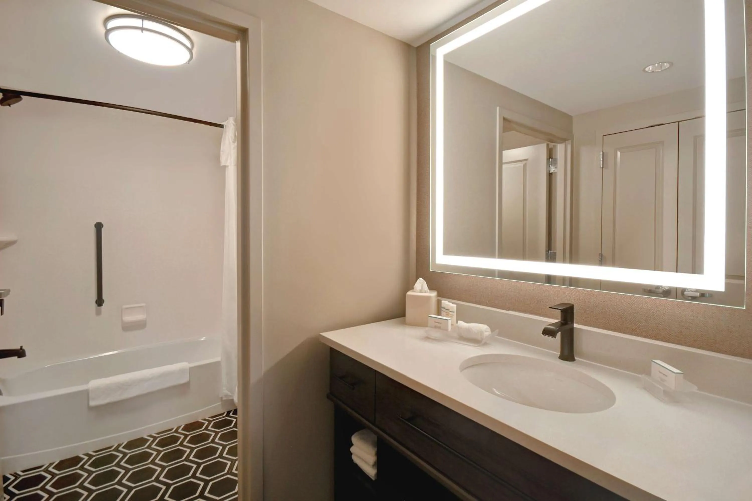 Bathroom in Homewood Suites by Hilton Tuscaloosa Downtown- Near Univ of Alabama