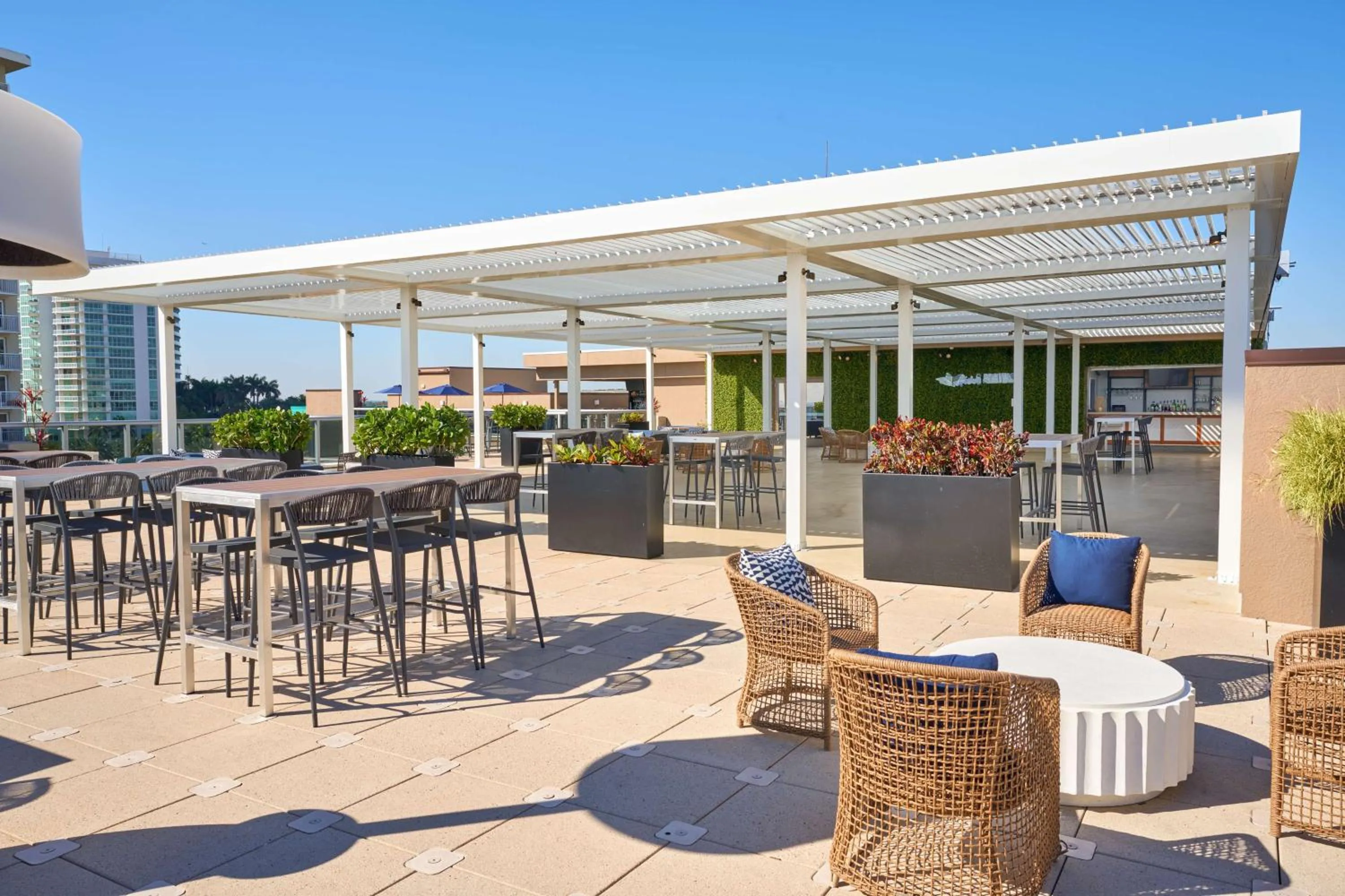 Patio in Home2 Suites By Hilton Pompano Beach Pier, Fl