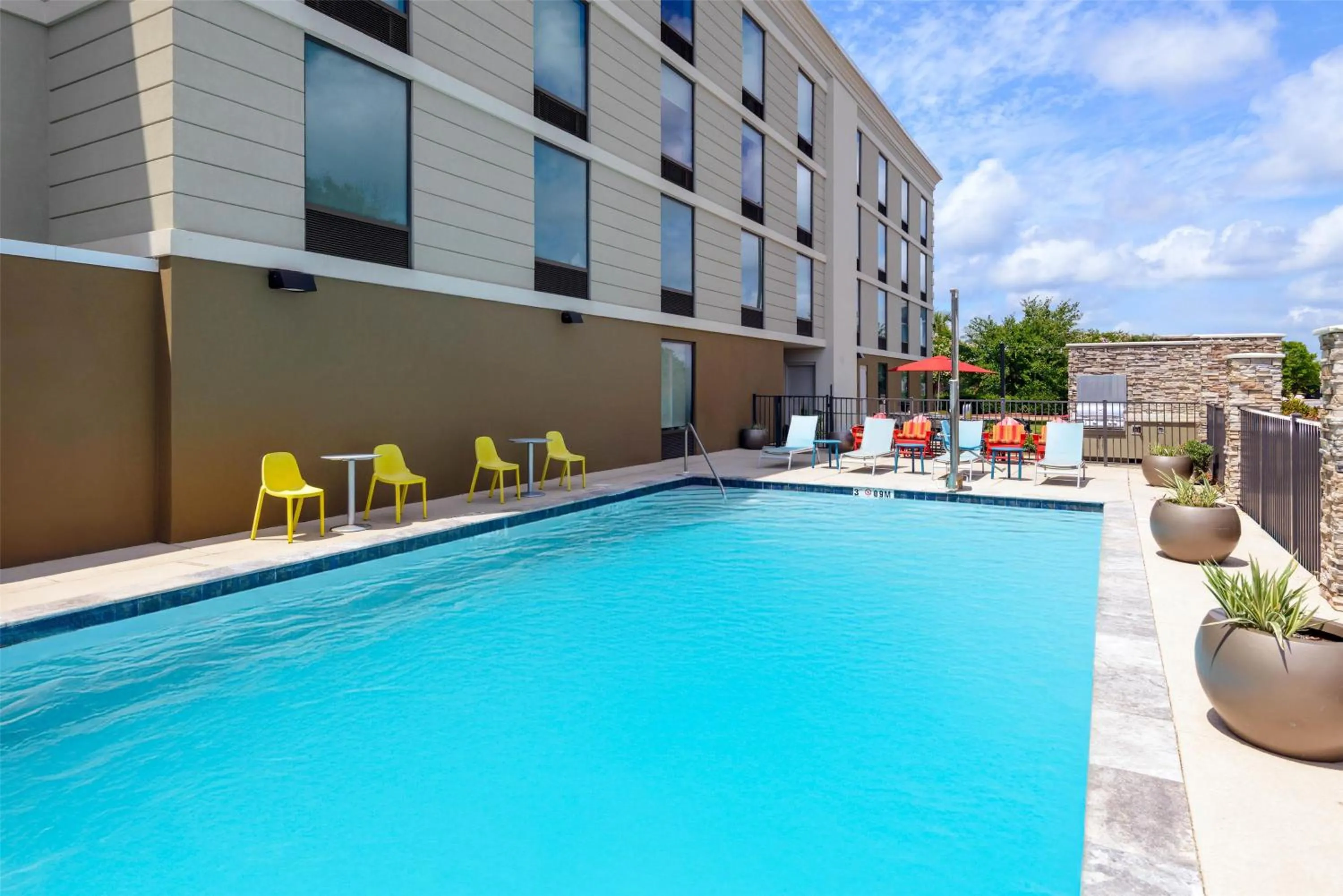 Pool view in Home2 Suites by Hilton Gulf Breeze Pensacola Area, FL