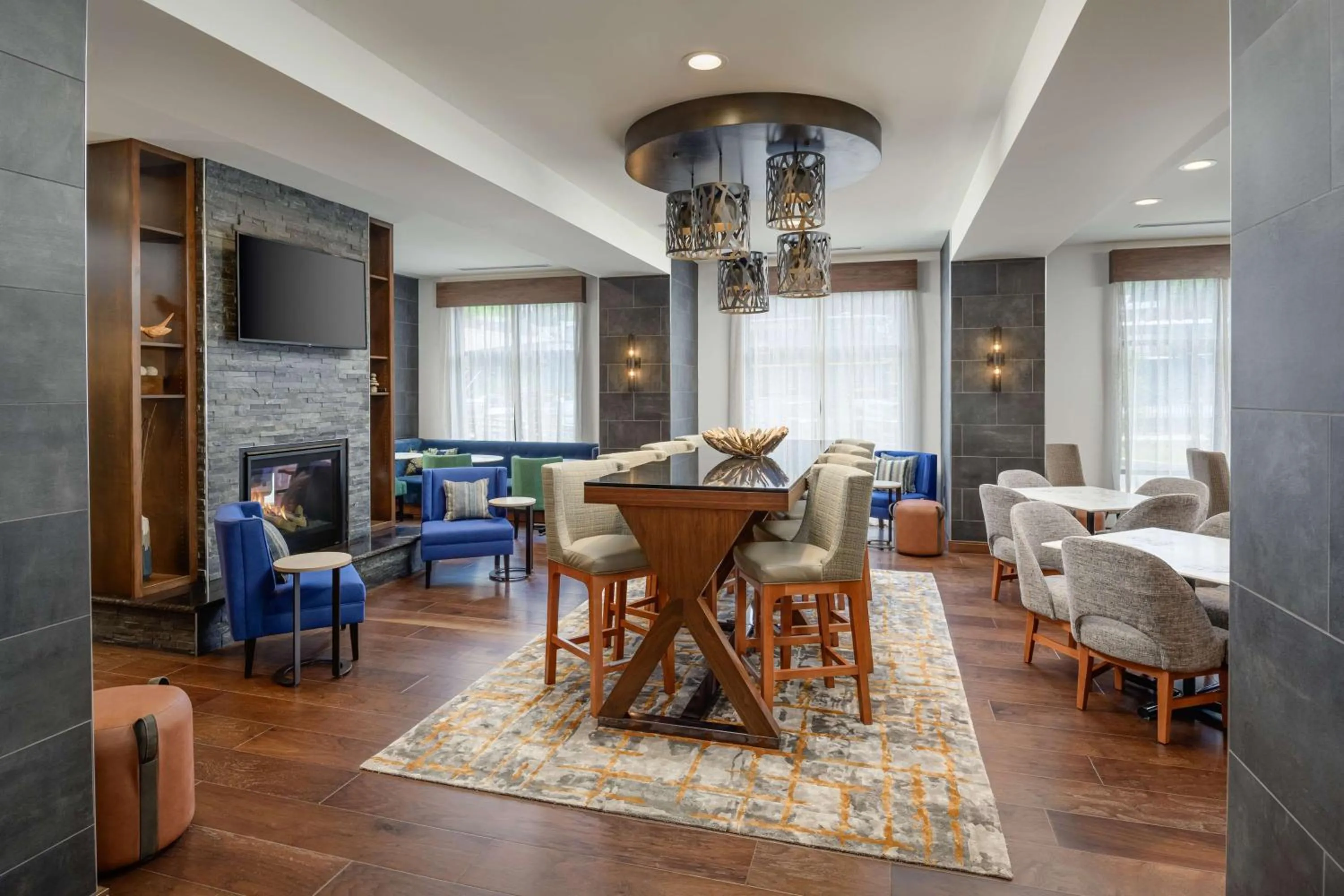 Lobby or reception in Hampton Inn Blue Ridge, GA