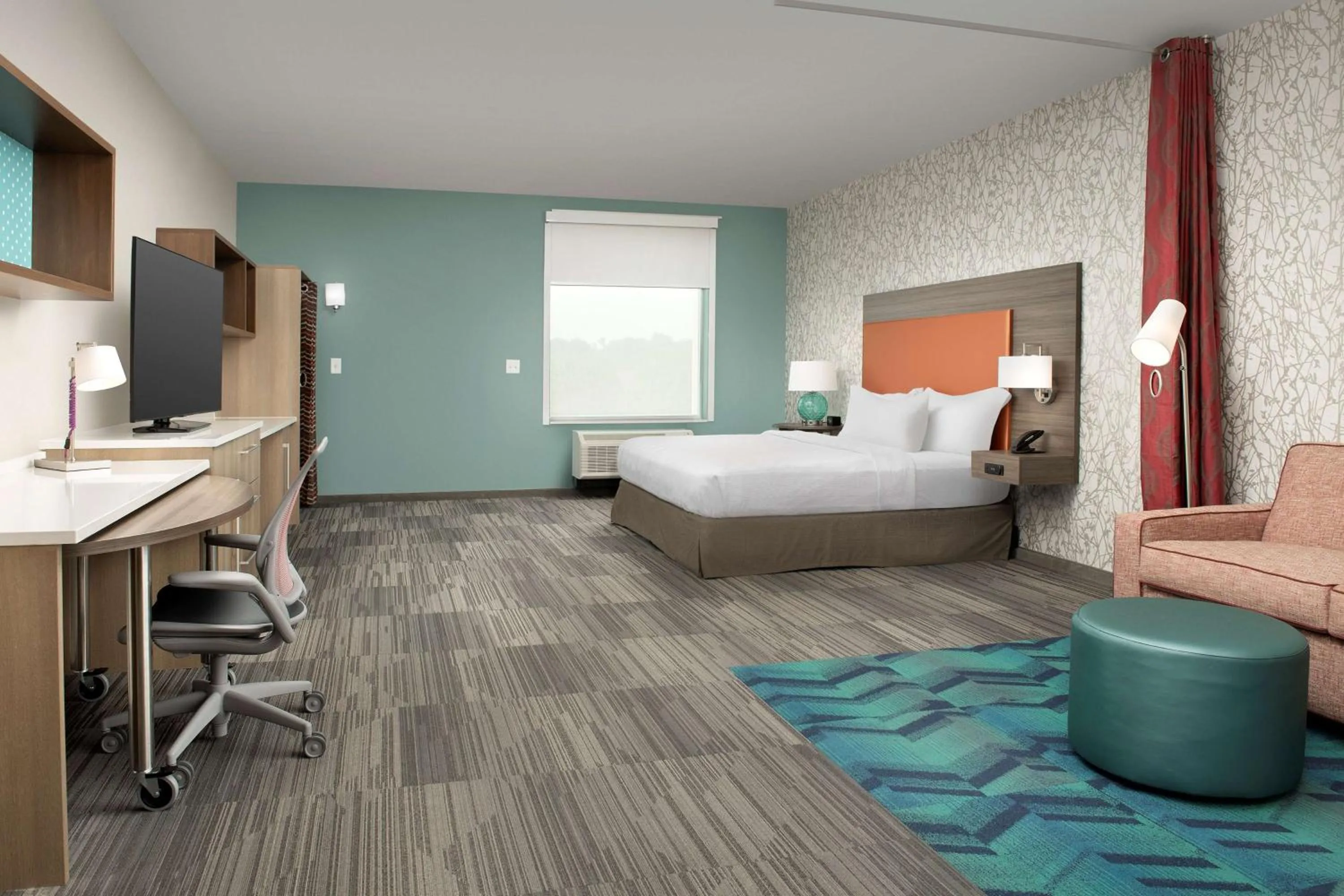 Bedroom, Bed in Home2 Suites By Hilton Columbus Polaris