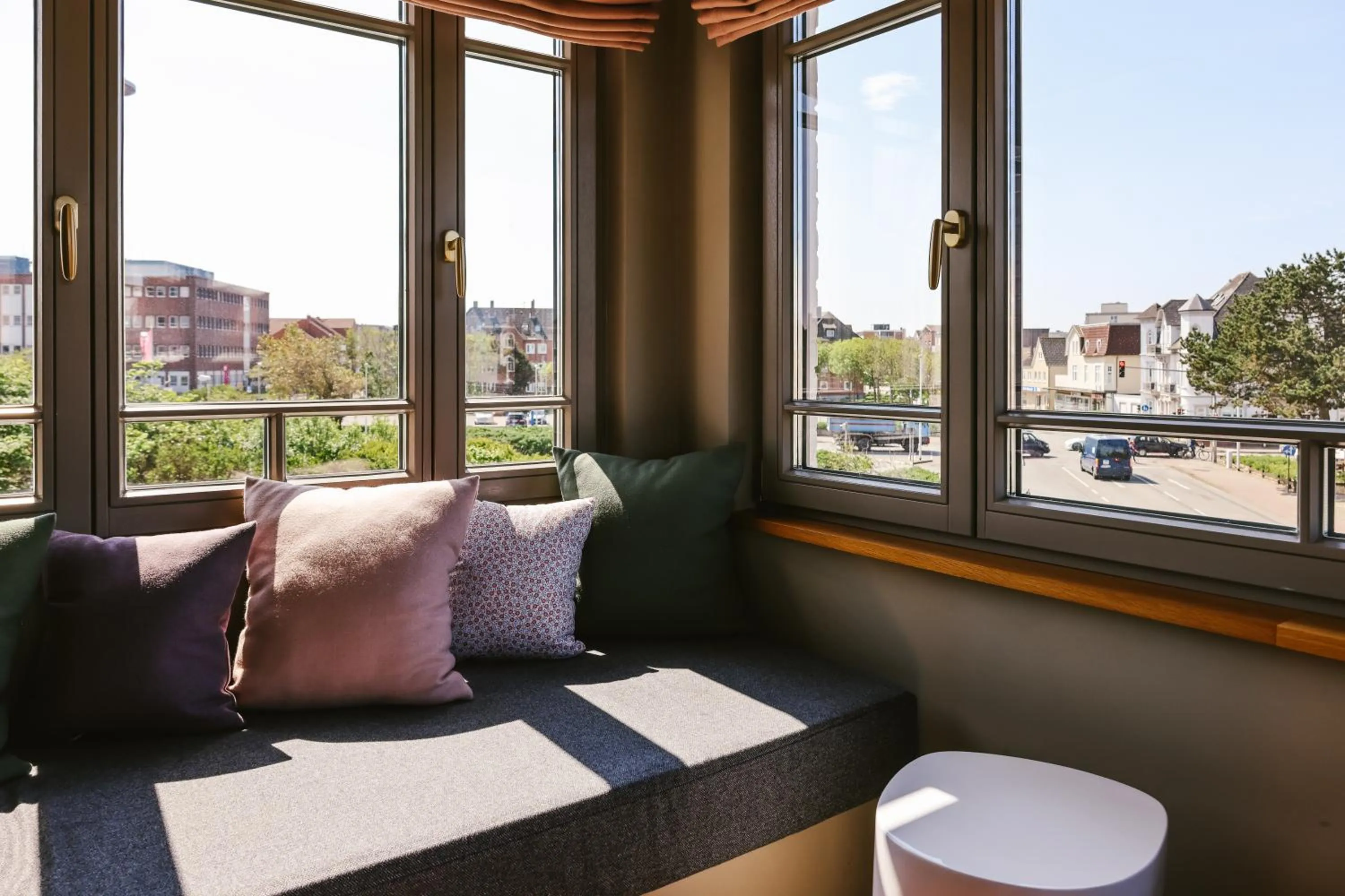 Seating area in Mimosa Suites