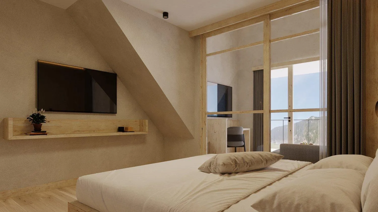 Photo of the whole room, Bed in Hotel Kristall