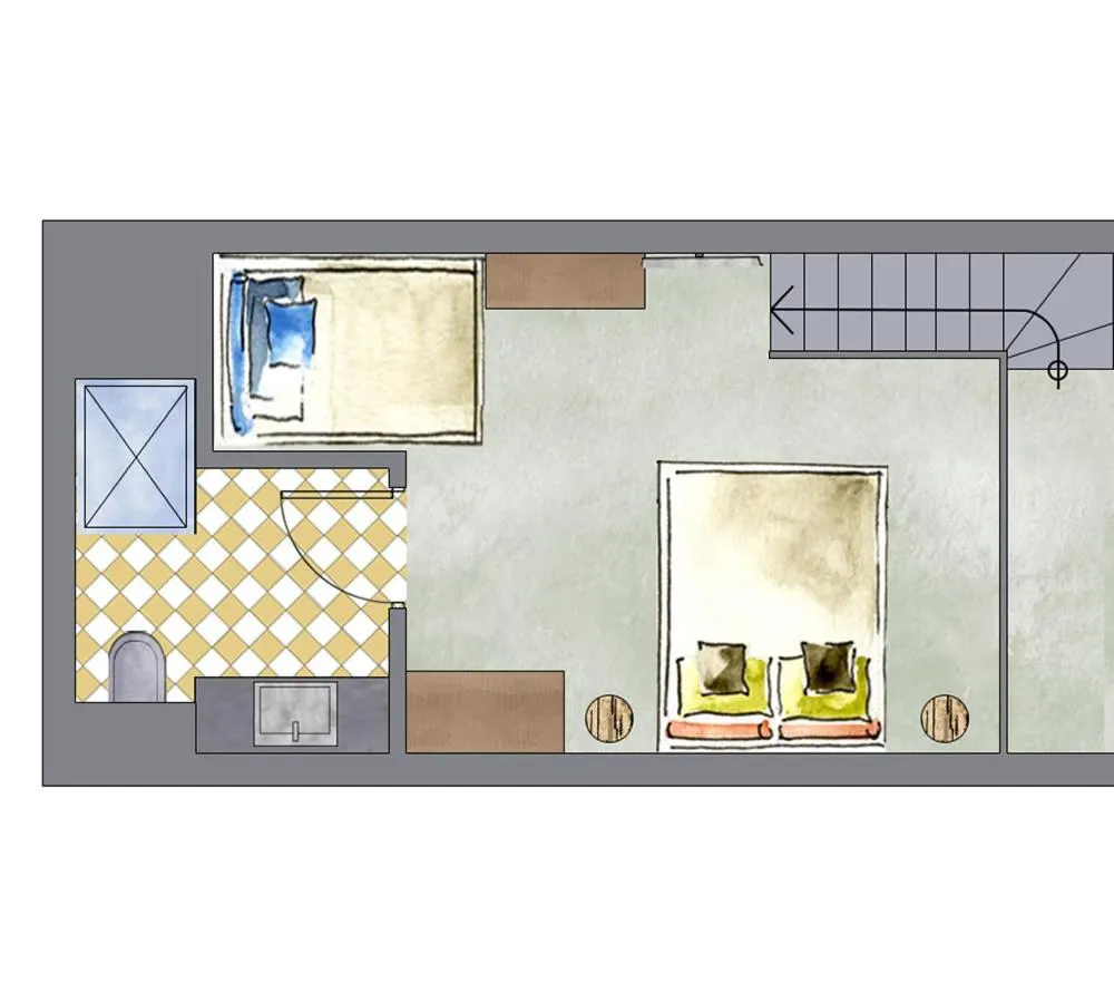 Floor plan in Hotel Kristall