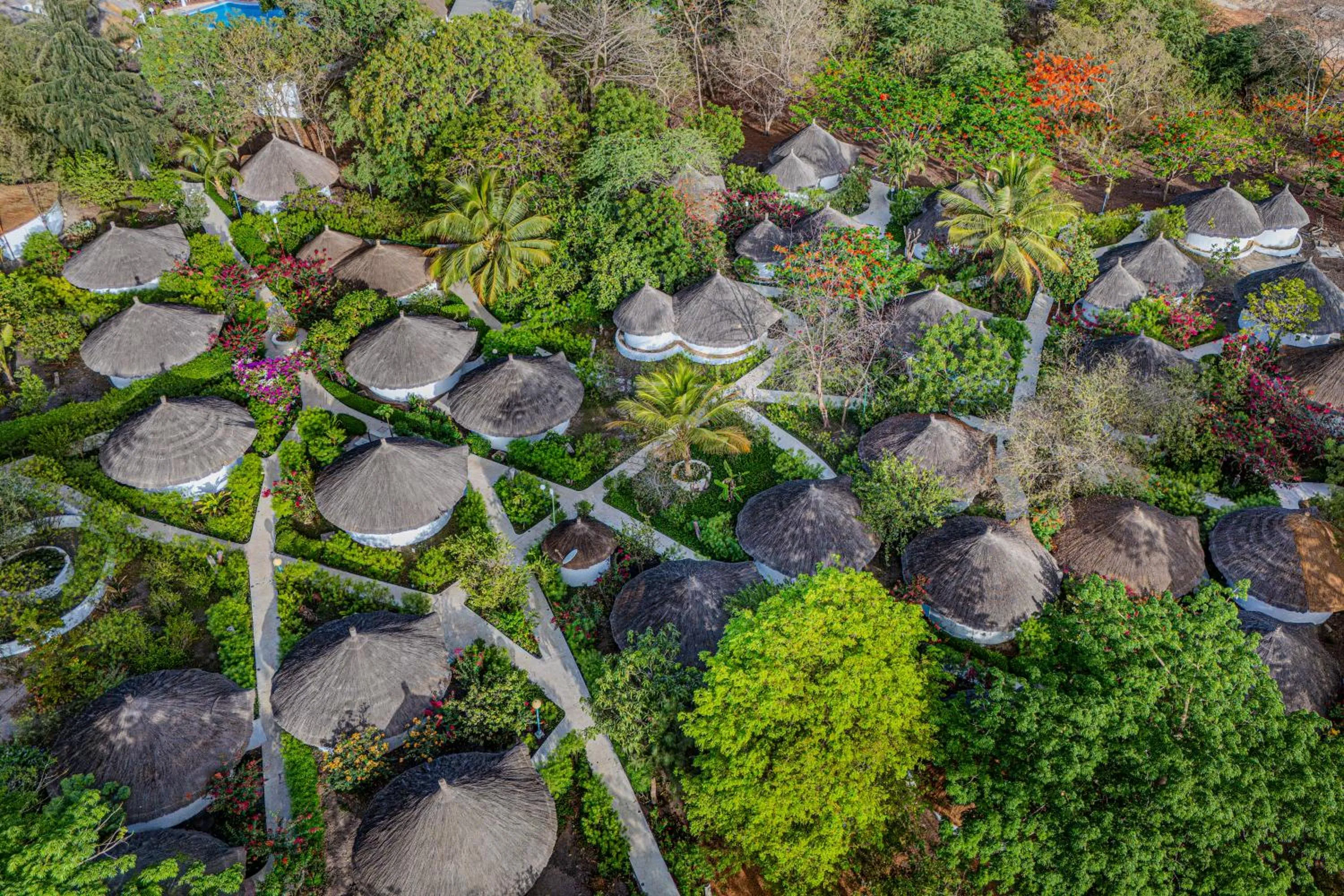 Bird's eye view in Keur Saloum Resort