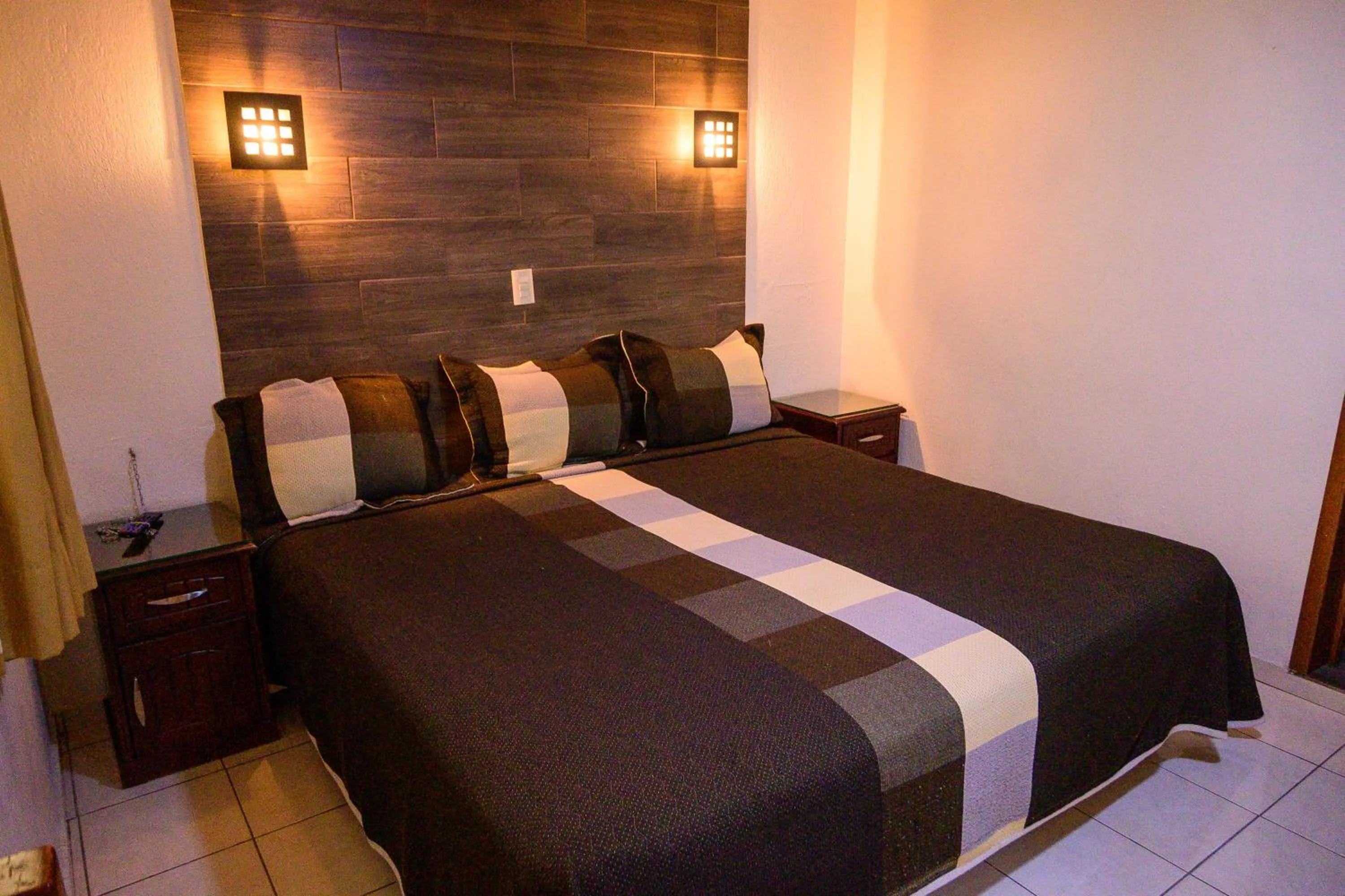 Bed in Hotel Acuario En Ocotlán