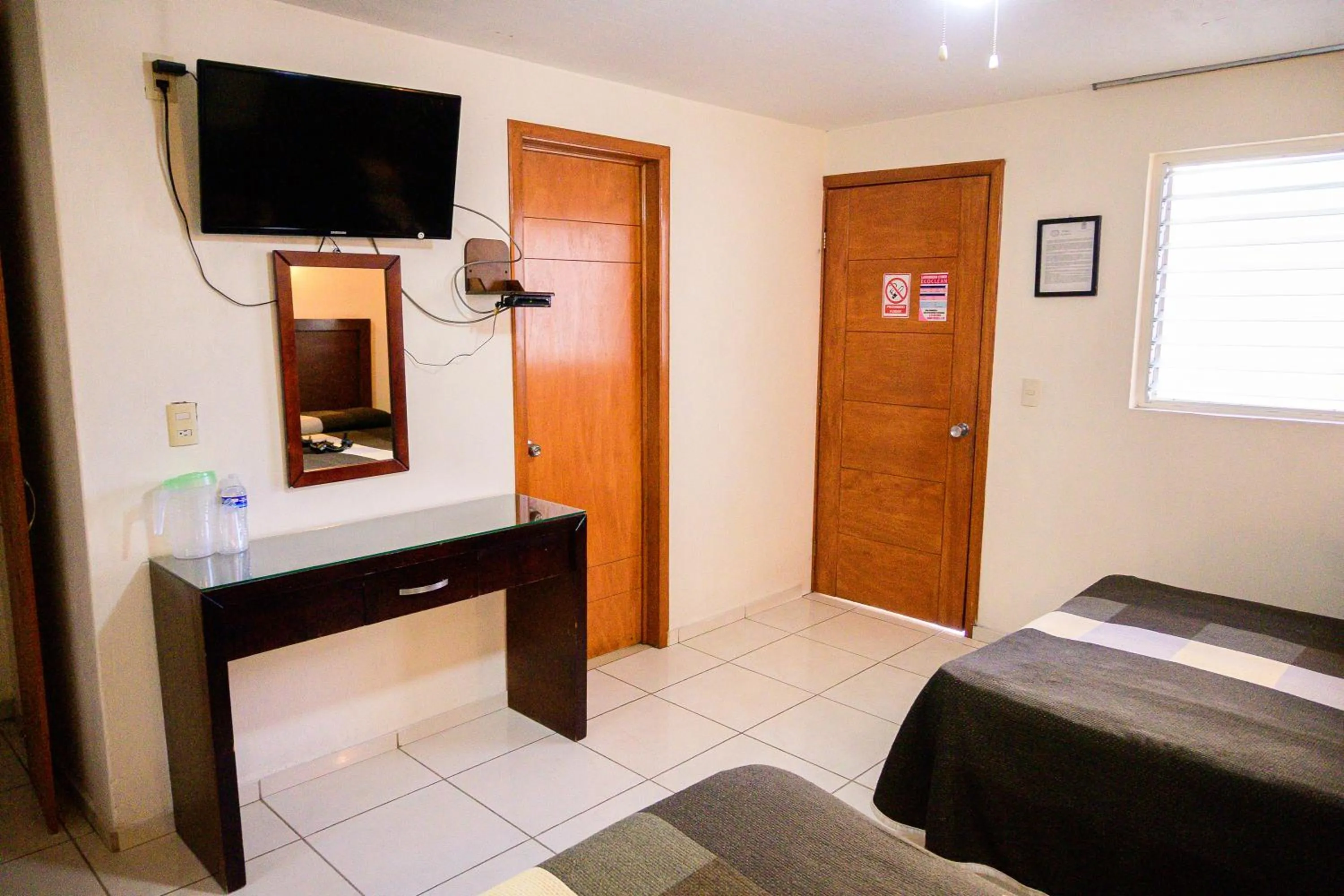 TV and multimedia, Bed in Hotel Acuario En Ocotlán