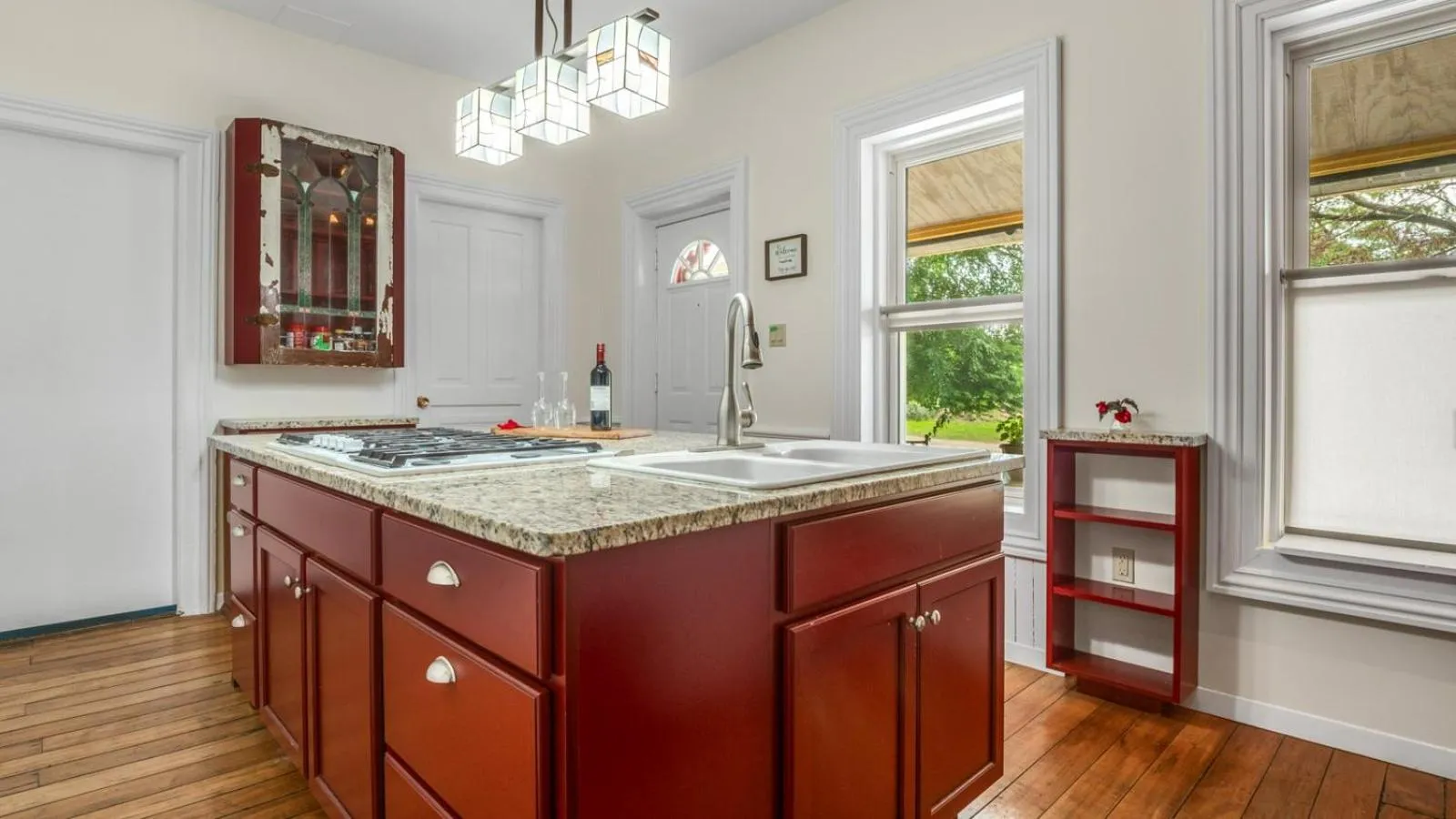 Communal kitchen in The Woodbridge House