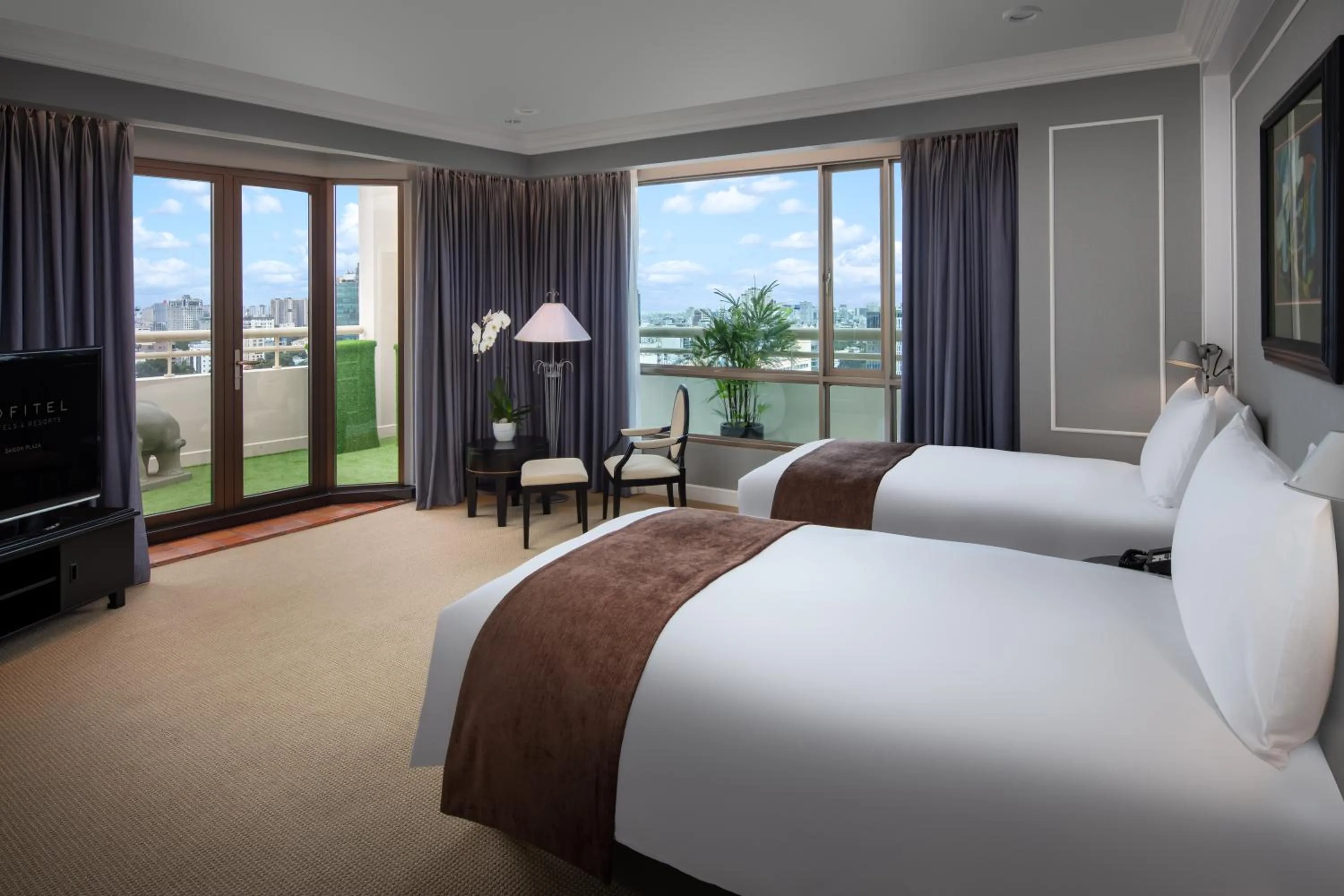 Bedroom, Bed in Sofitel Saigon Plaza