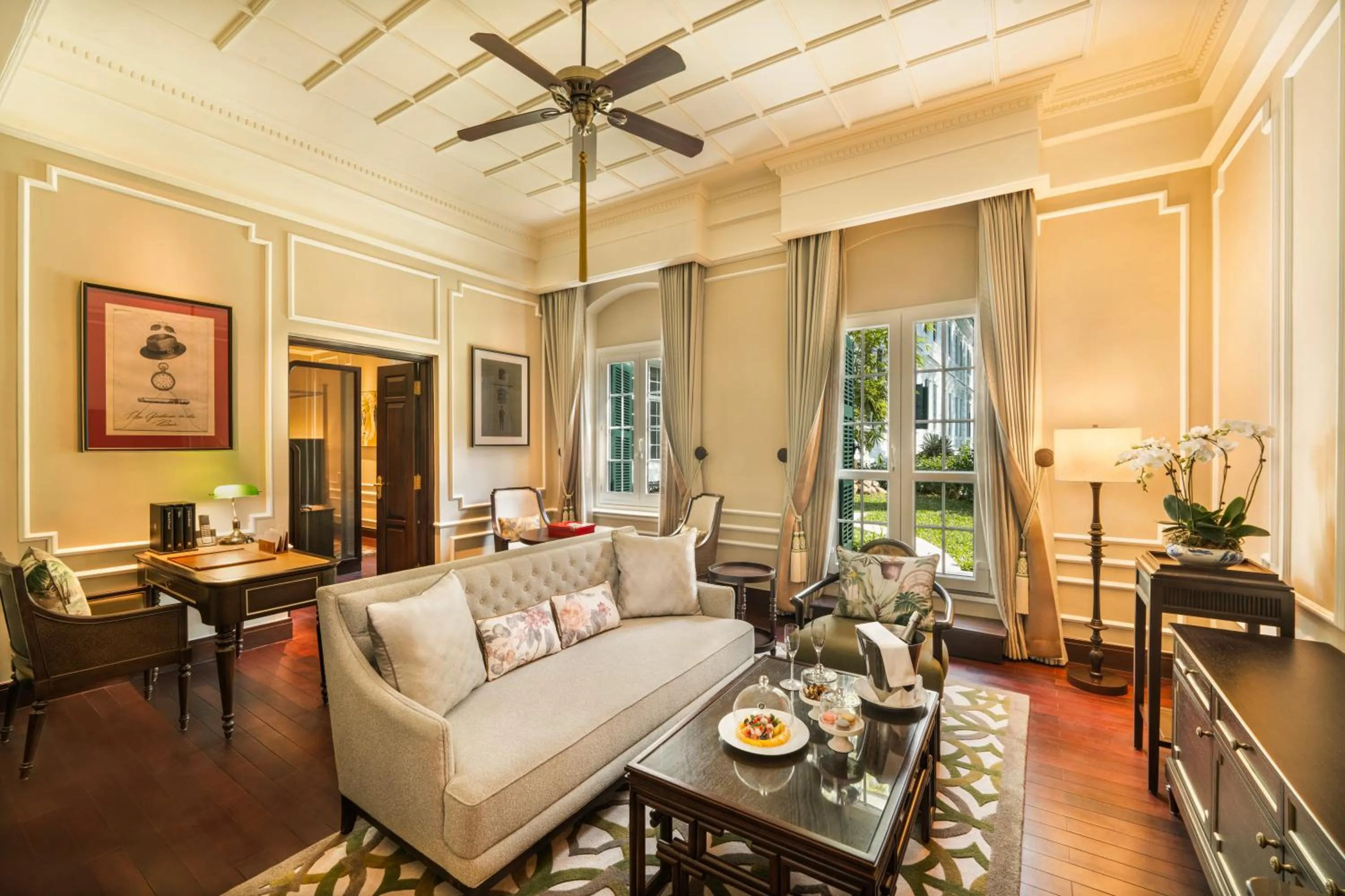 Living room in Sofitel Legend Metropole Hanoi