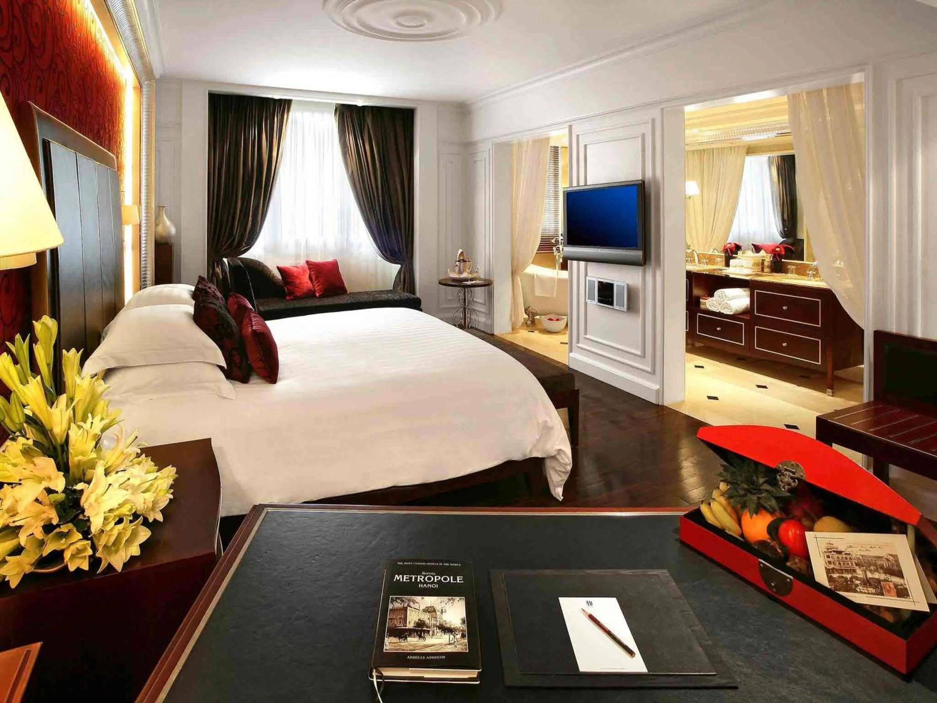 Bedroom, Bed in Sofitel Legend Metropole Hanoi