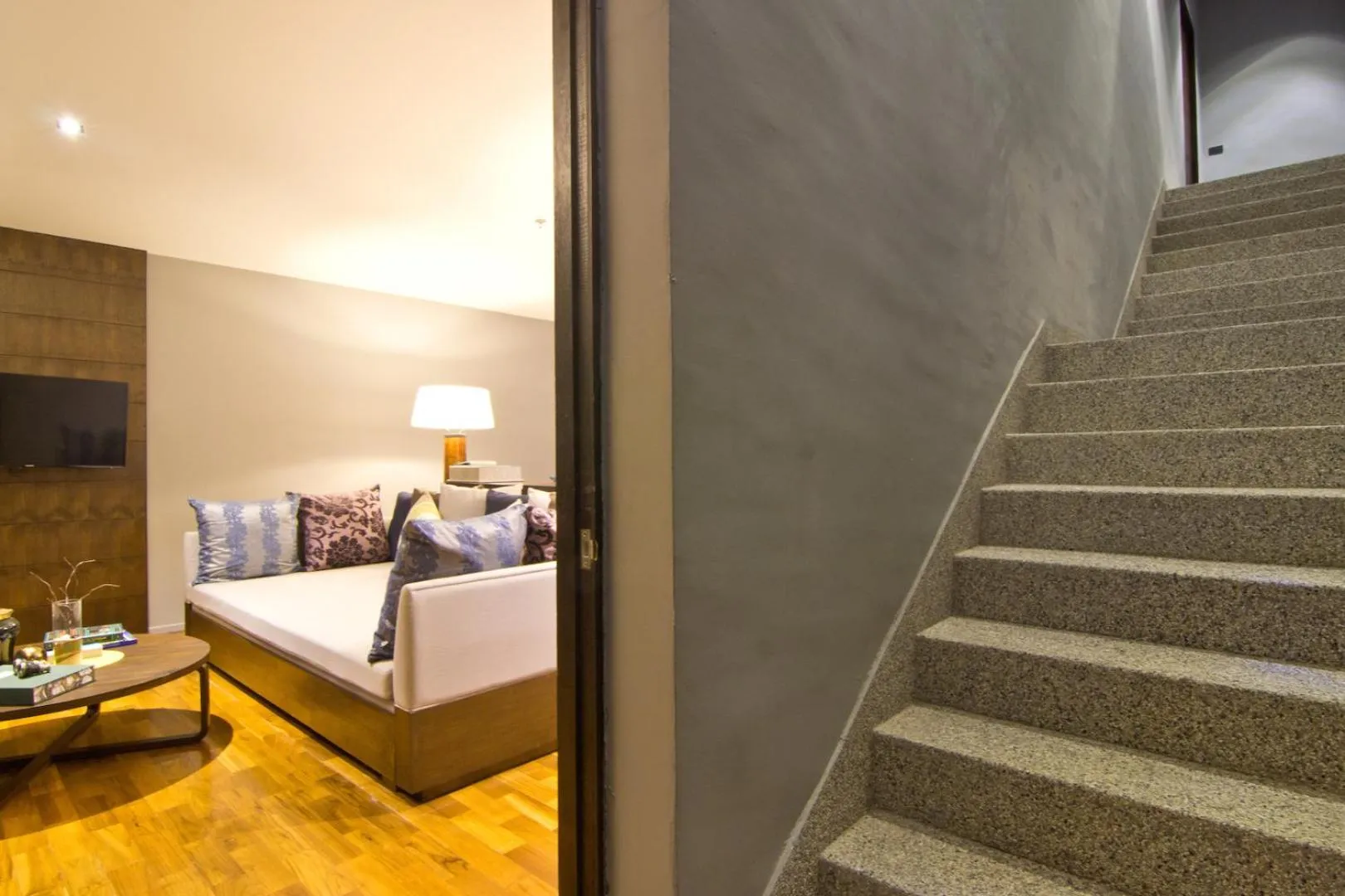 Living room, Bed in Le Coral Resort