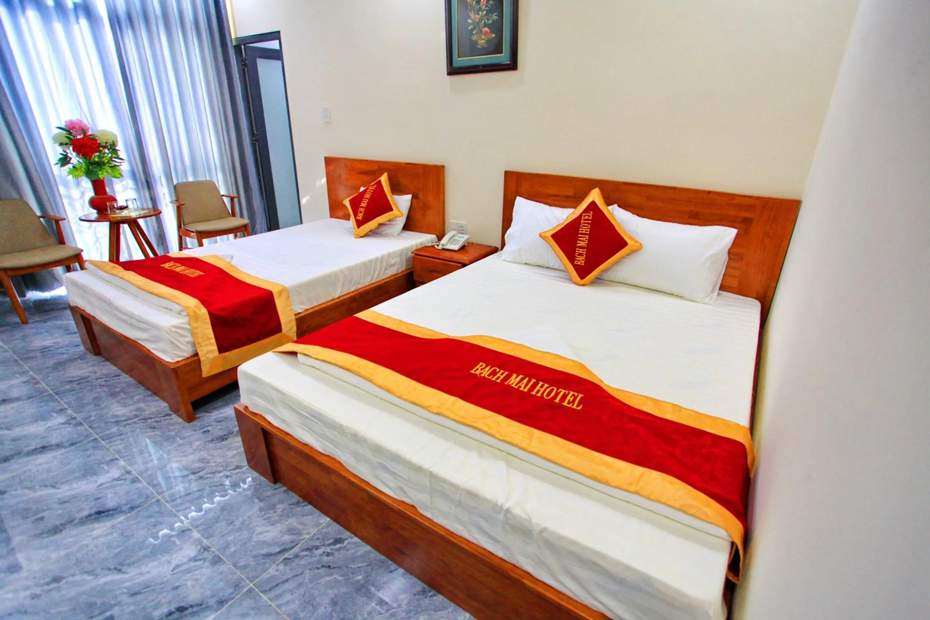 Bed in Khách sạn Bạch Mai Vũng Tàu - Bach Mai Vung Tau hotel