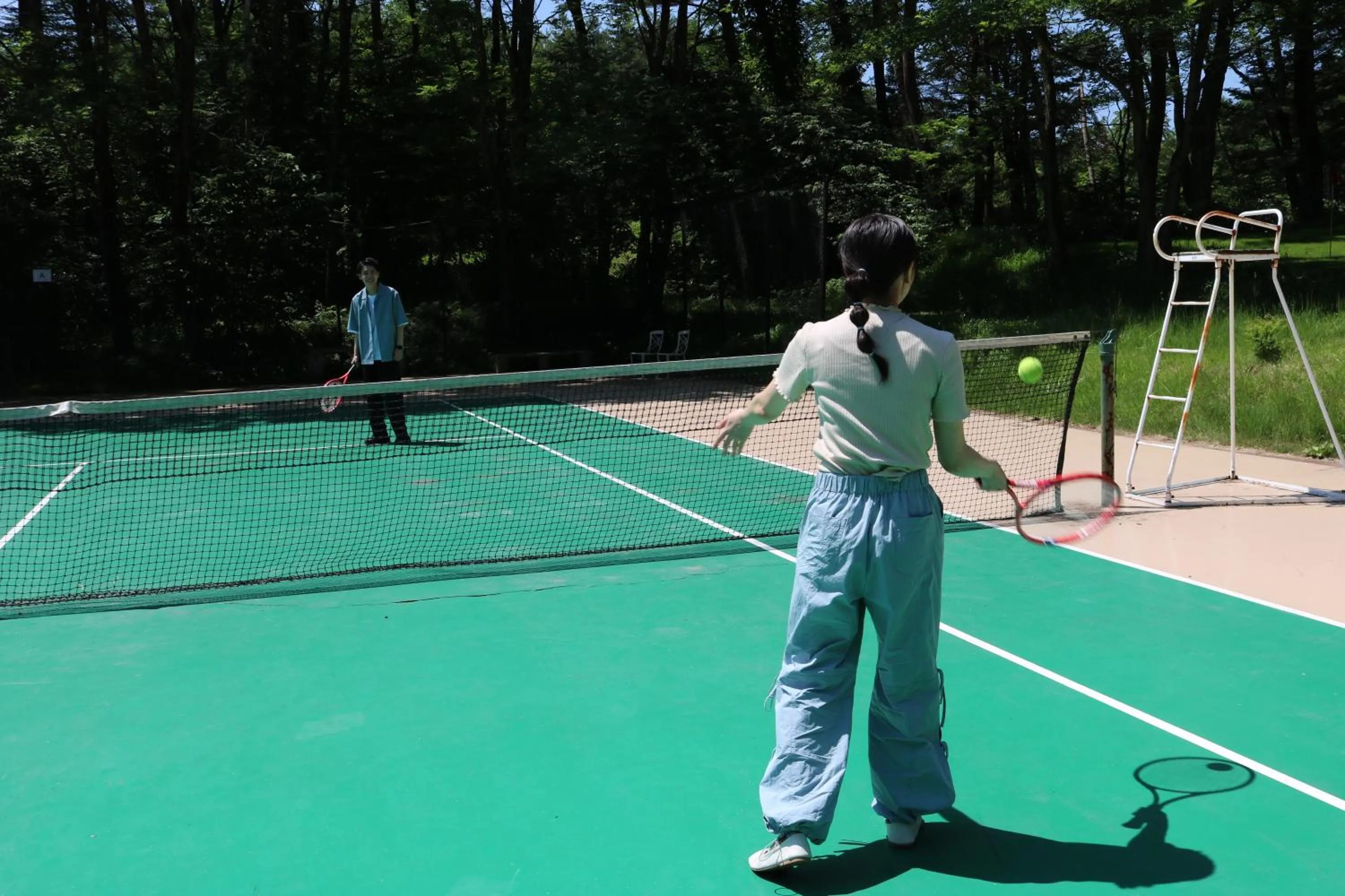 Tennis court in Kusatsu Onsen Hotel Village