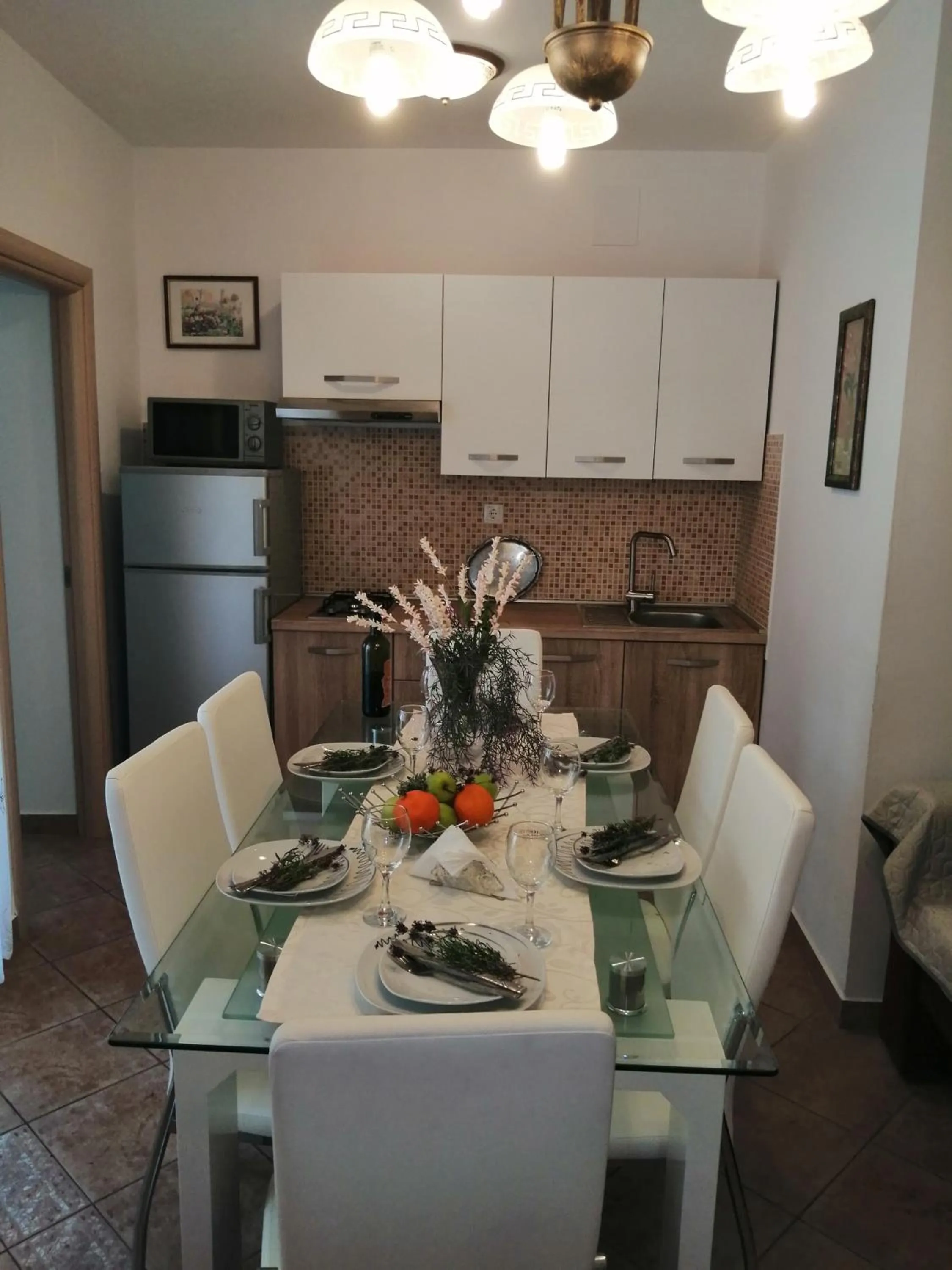 Kitchen or kitchenette in Apartments Villa Nona