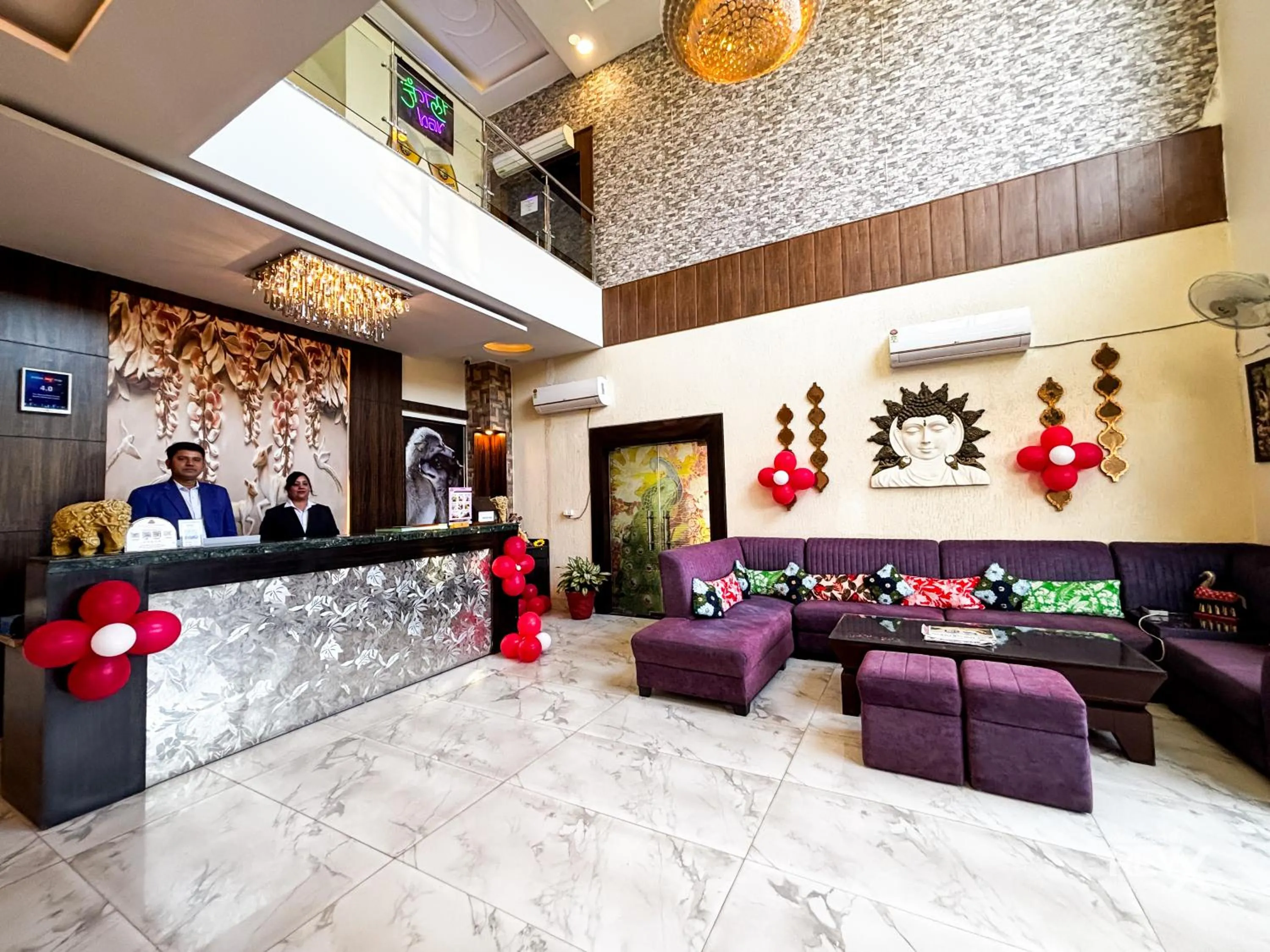 Living room in The Neeraj River Forest Resort Ayurvedic Wellness Center