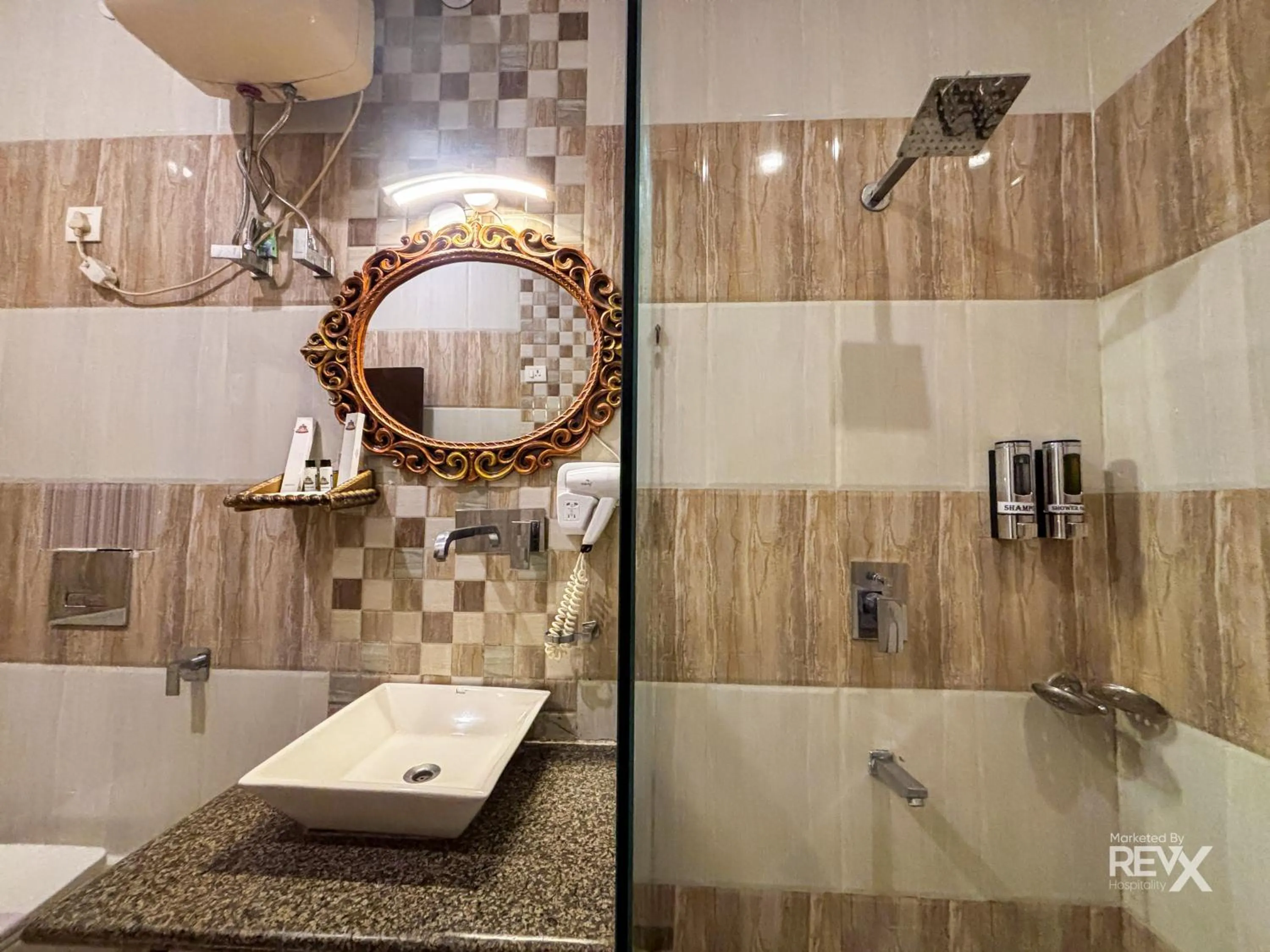 Bathroom in The Neeraj River Forest Resort Ayurvedic Wellness Center