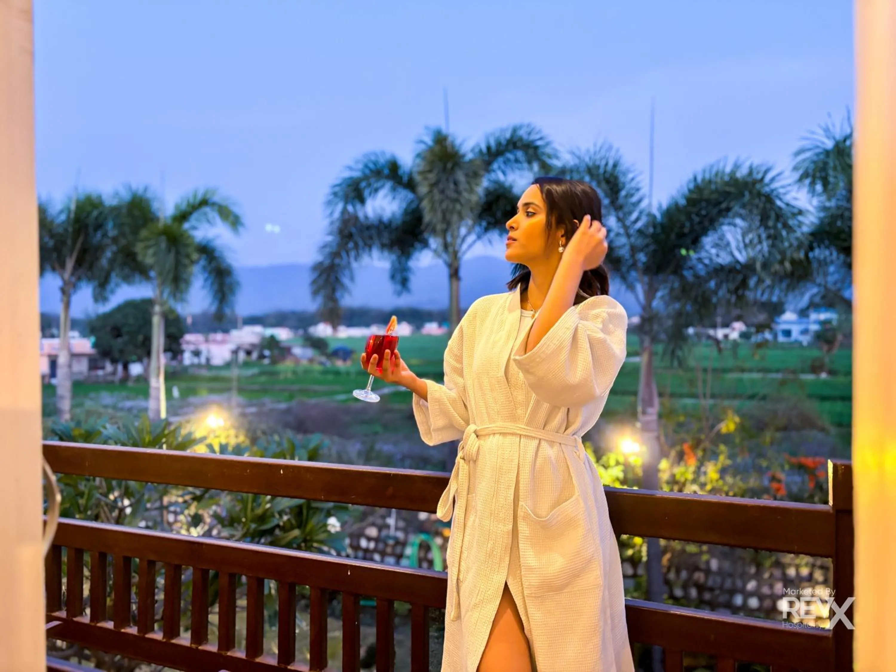 Balcony/Terrace in The Neeraj River Forest Resort Ayurvedic Wellness Center