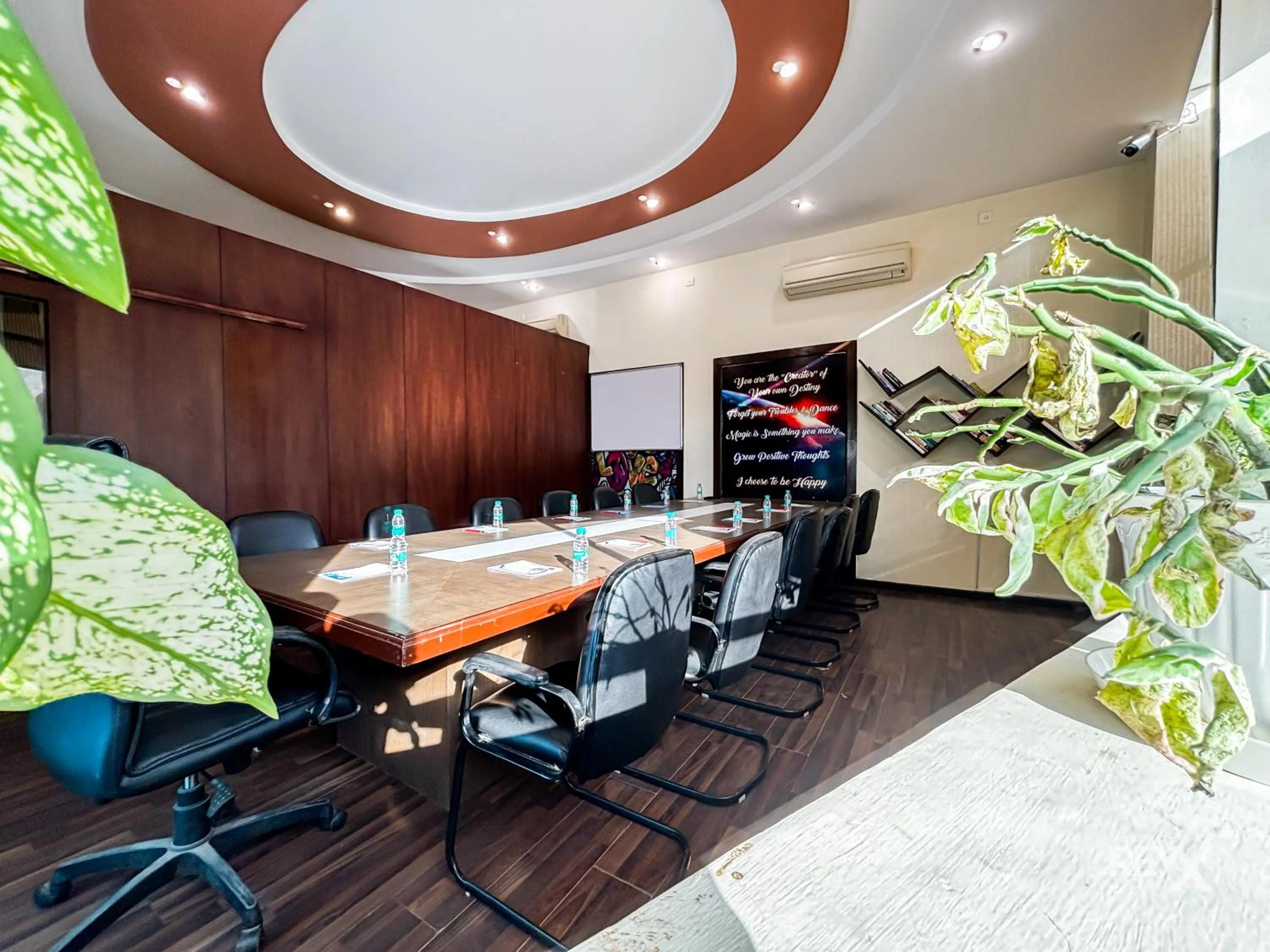 Meeting/conference room in The Neeraj River Forest Resort Ayurvedic Wellness Center