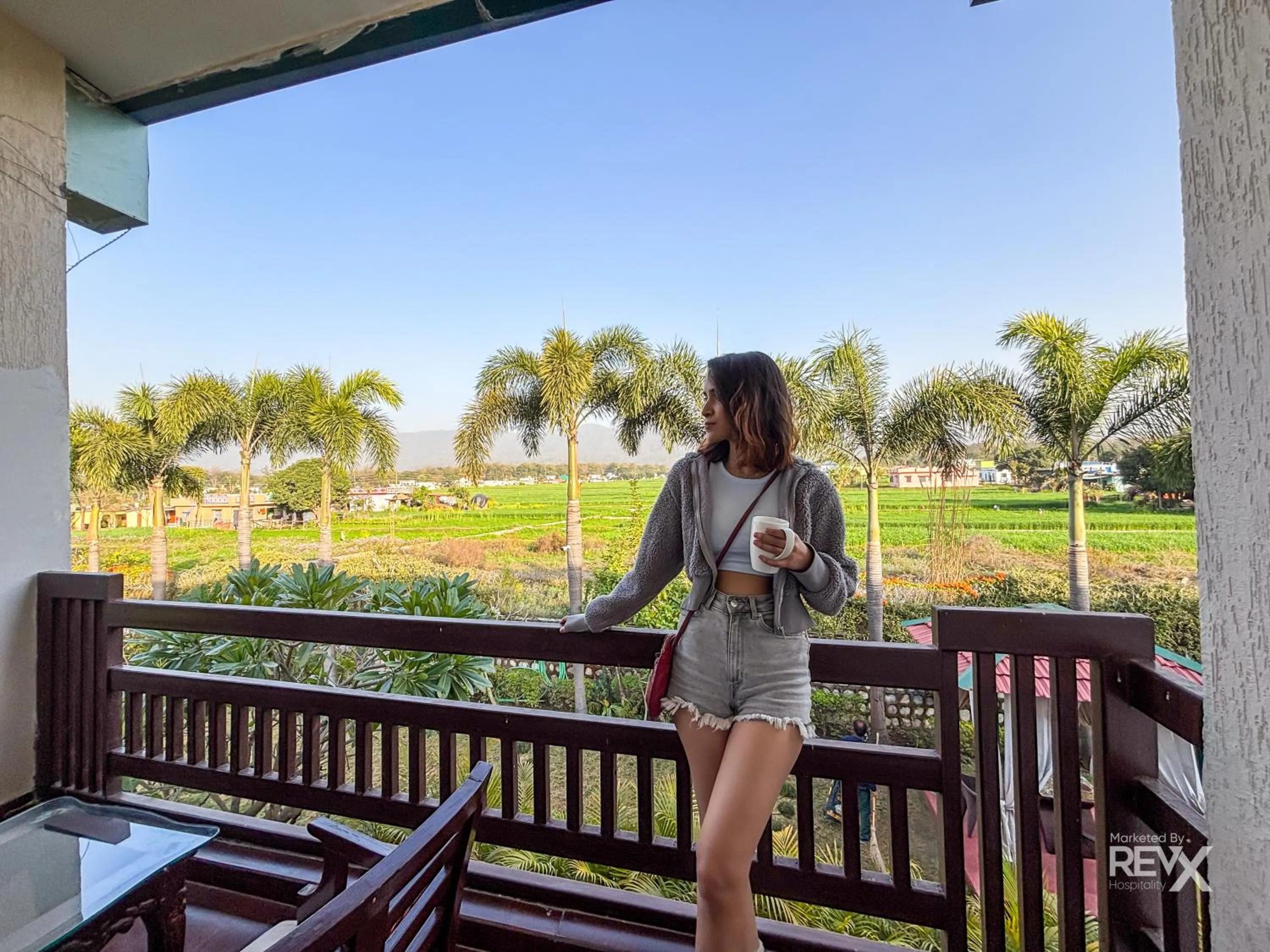 Balcony/Terrace in The Neeraj River Forest Resort Ayurvedic Wellness Center