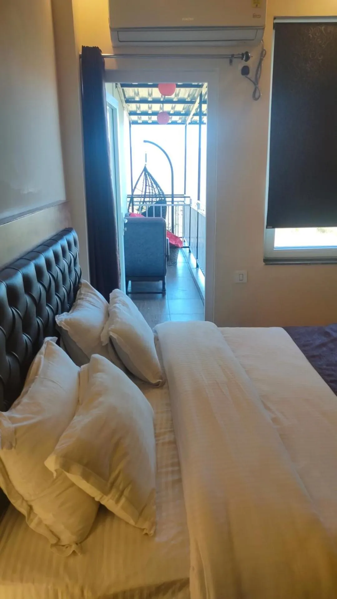 View (from property/room), Bed in Icebergs Mussoorie - A Boutique stay and 24 hrs roof top cafe