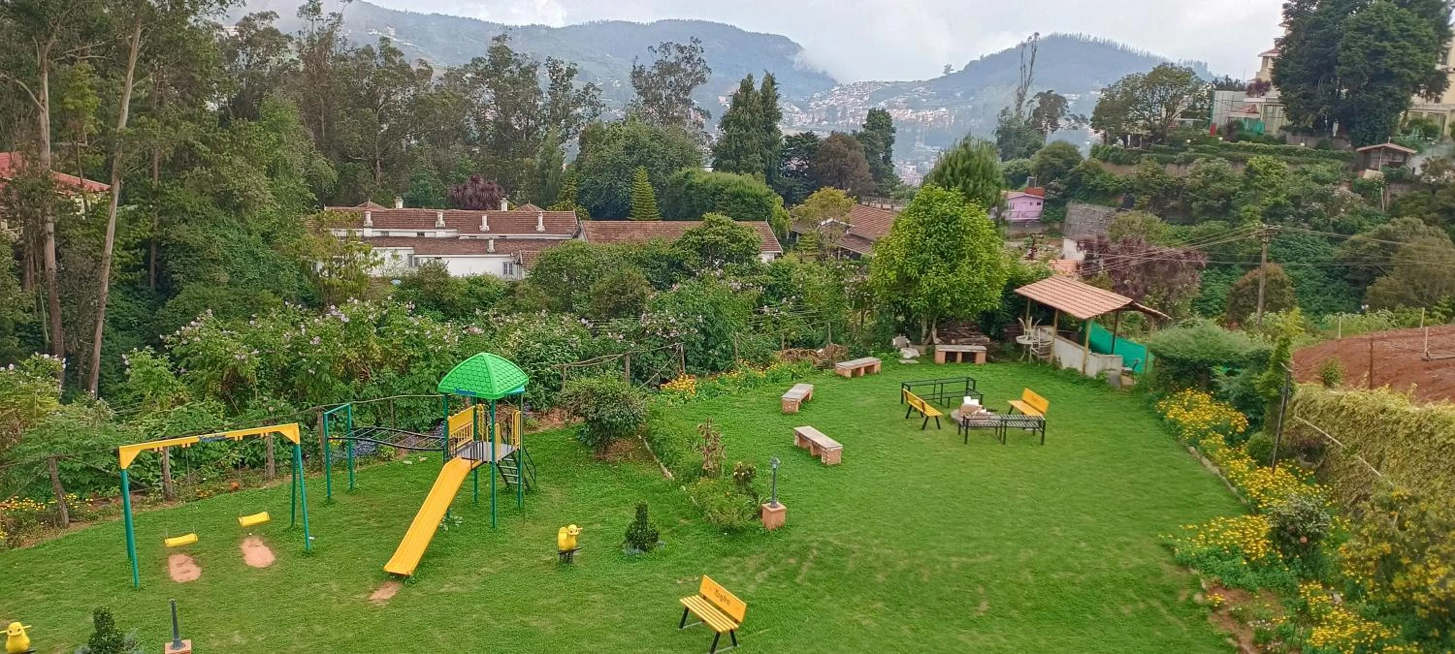 Children play ground in Yantra Resort, Ooty