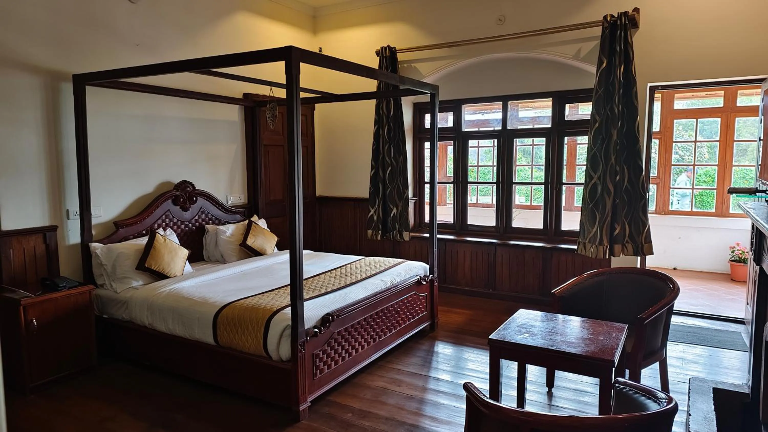 Bed in Yantra Resort, Ooty