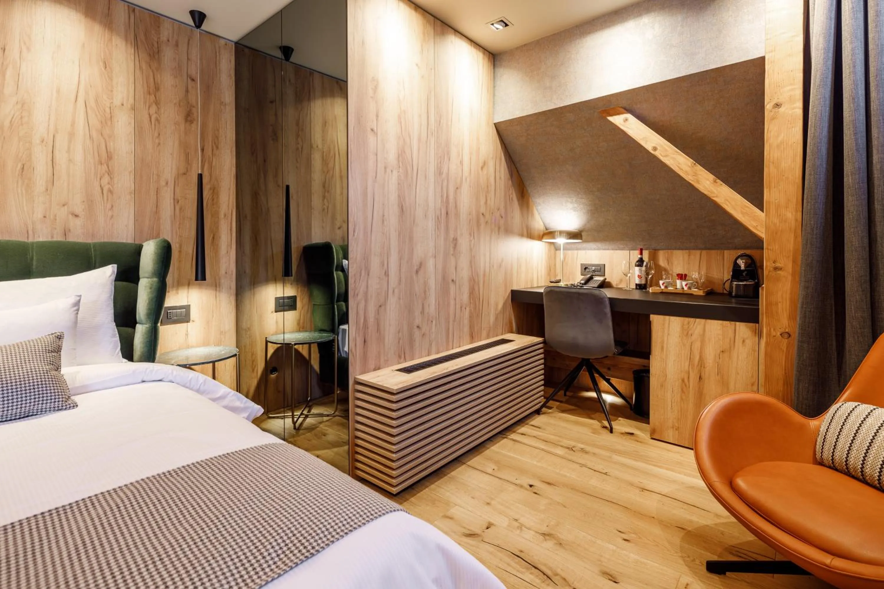 Decorative detail, Bed in SCHUSTER Boarding House