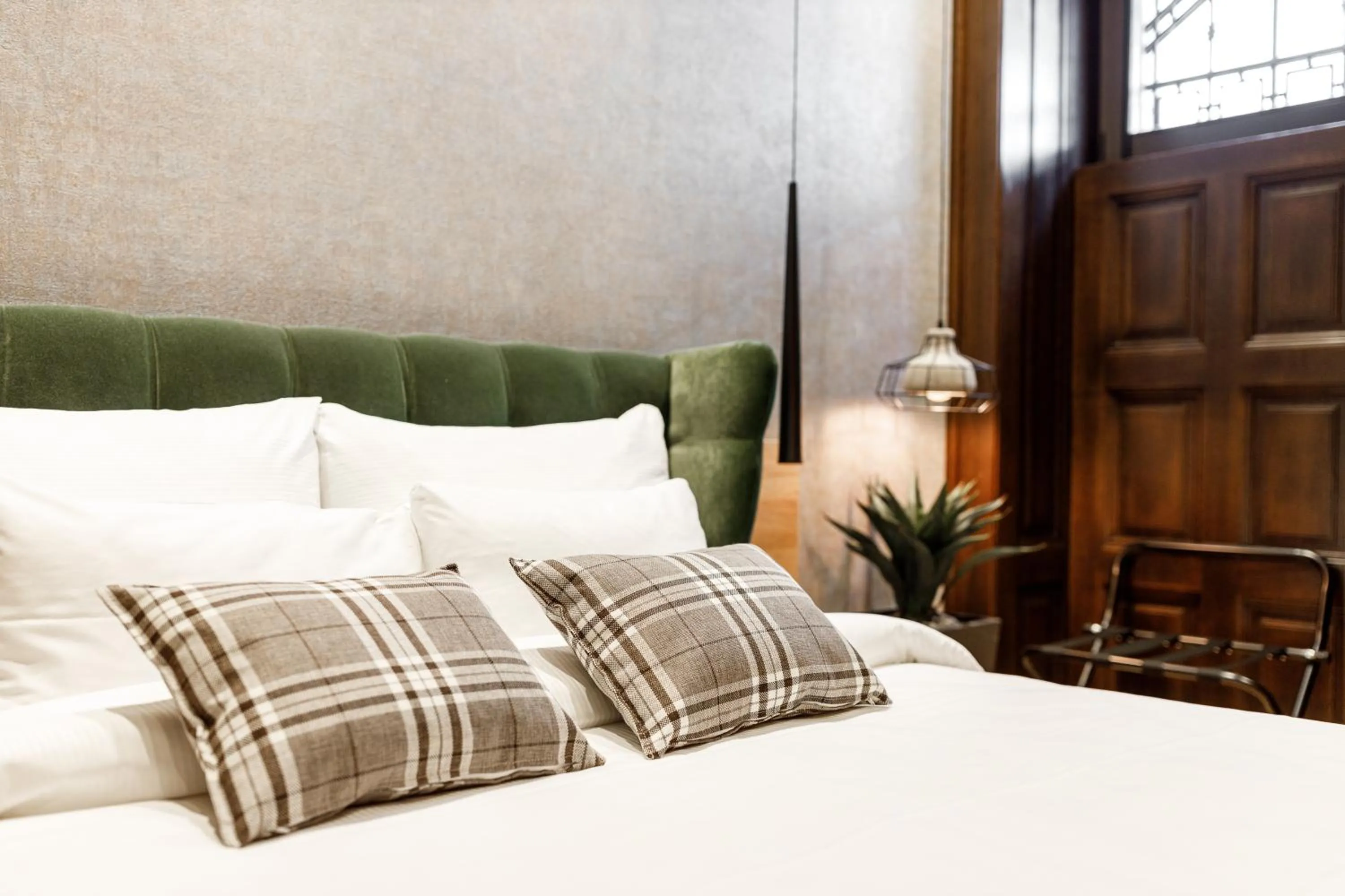 Decorative detail, Bed in SCHUSTER Boarding House