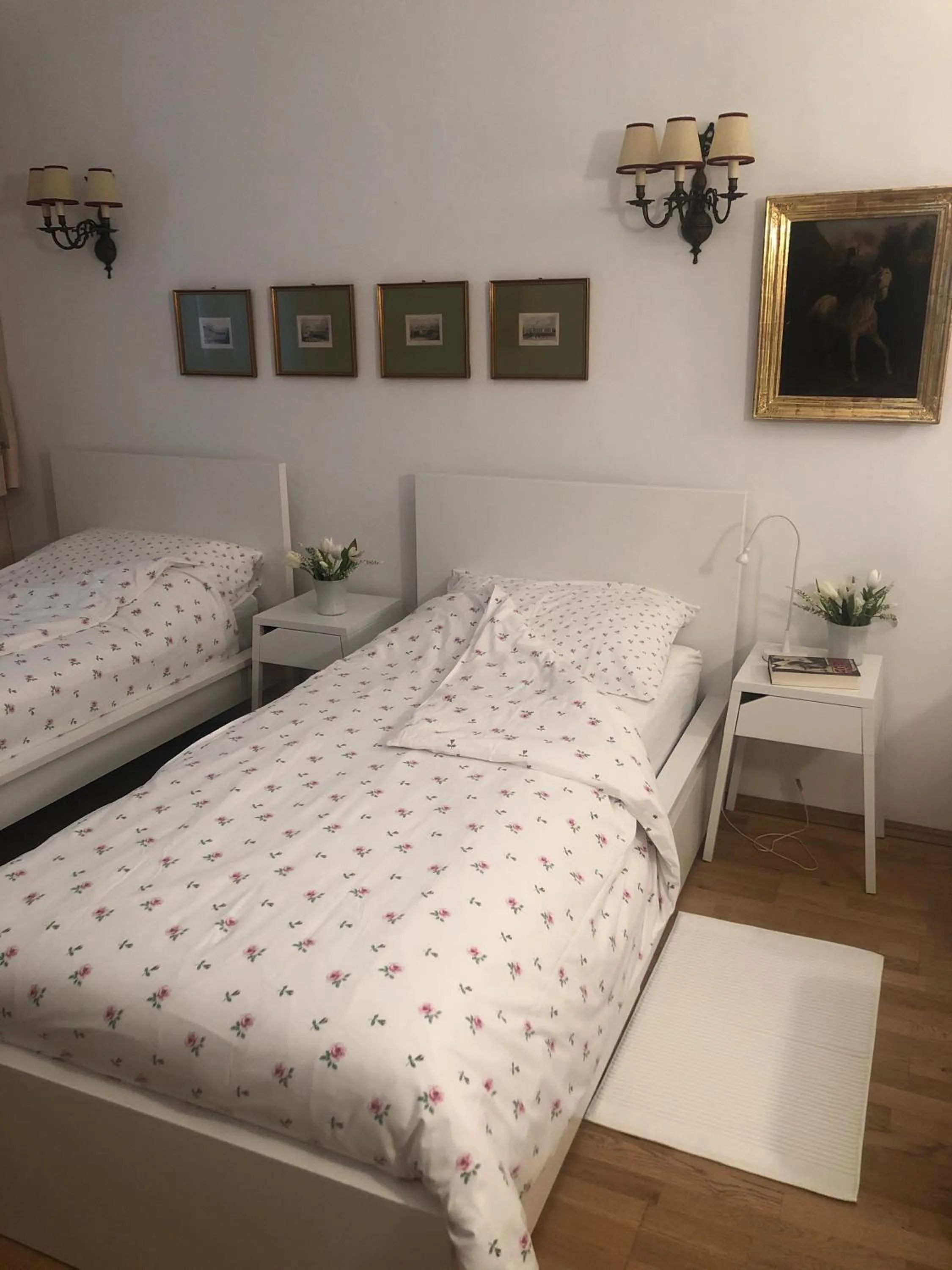 Bed in Exquisites Gartenapartment in eleganter Jugendstilvilla