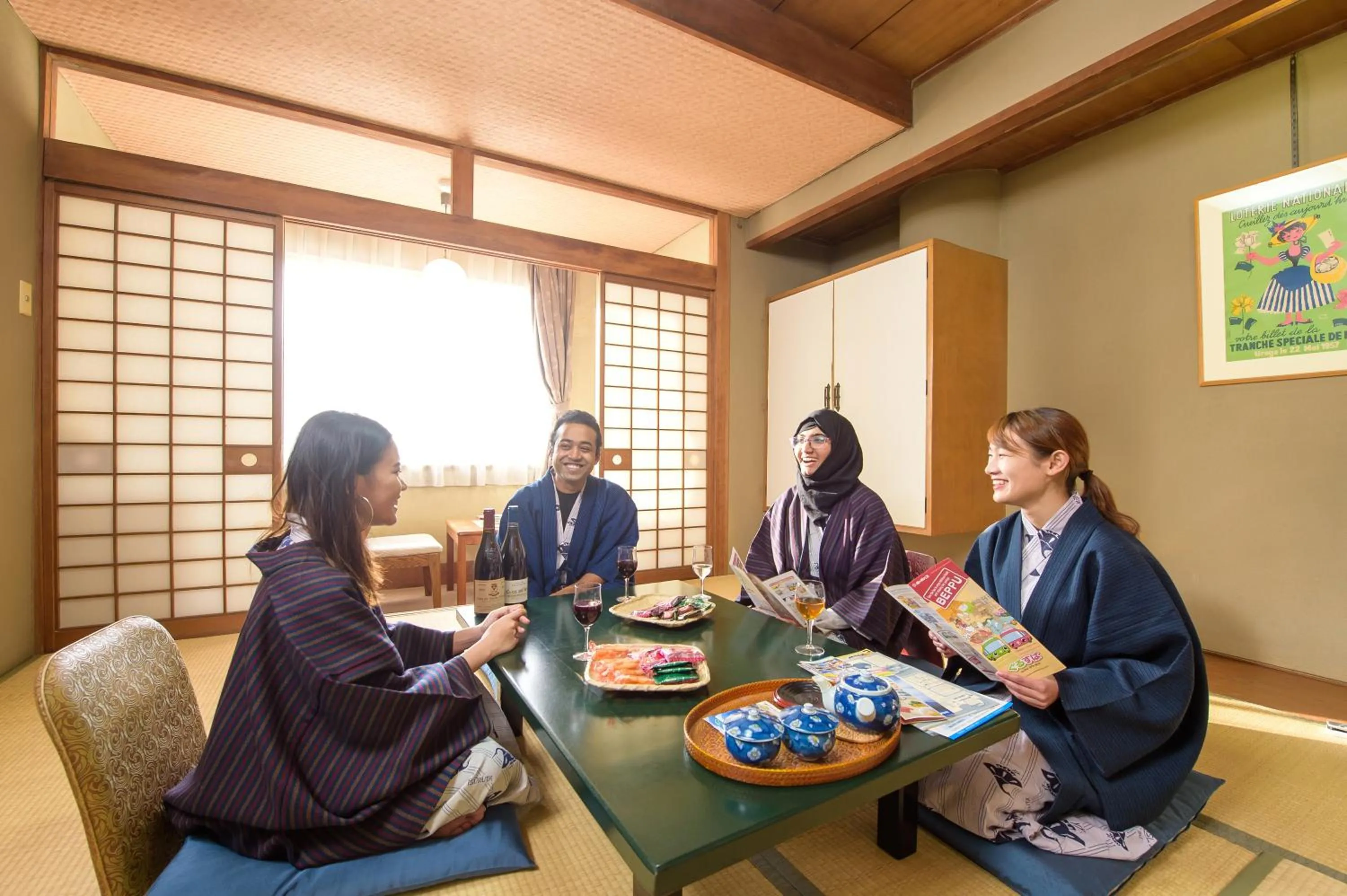 group of guests in Hotel New Tsuruta