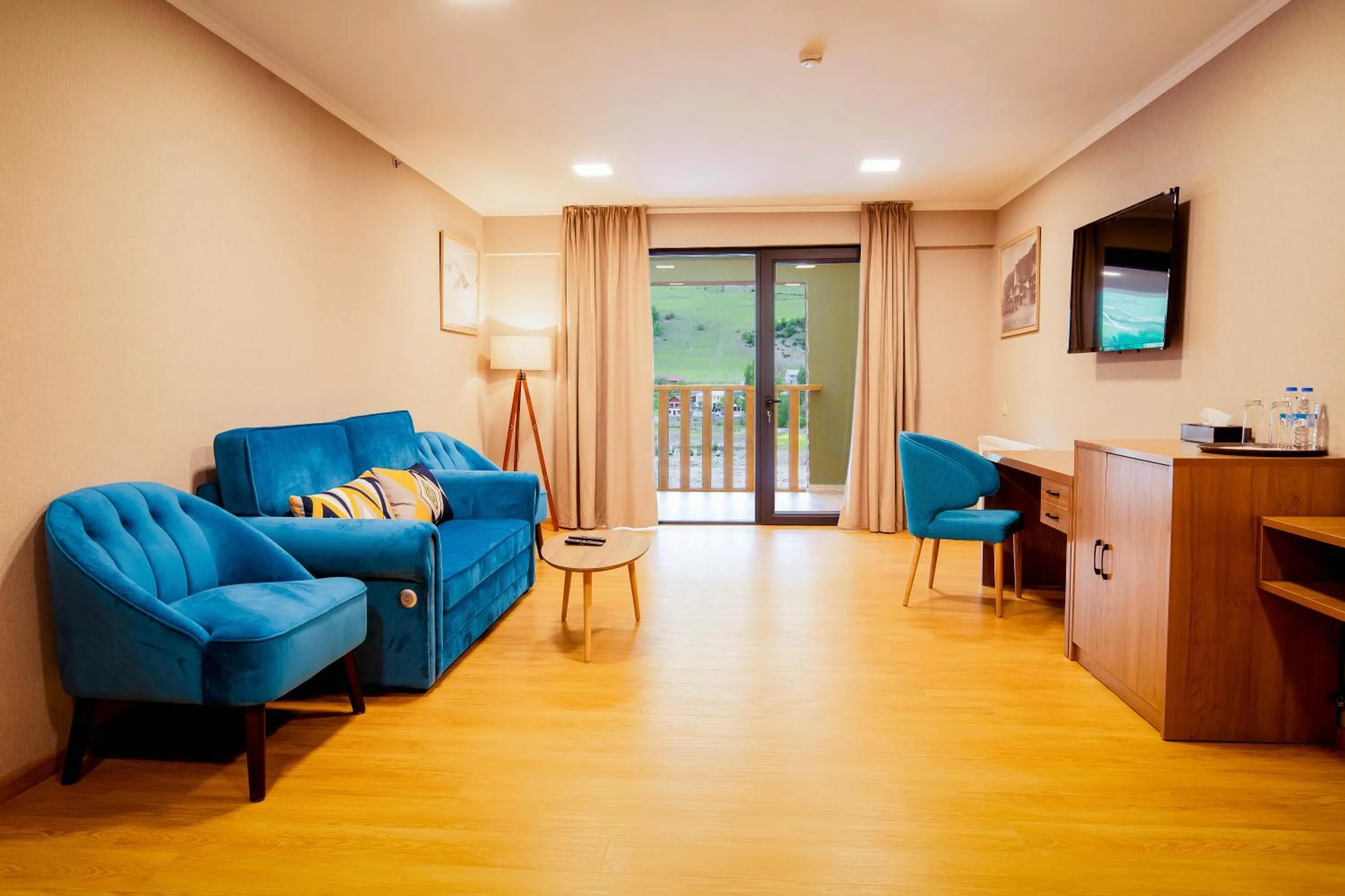 Living room in Gistola Hotel Mestia