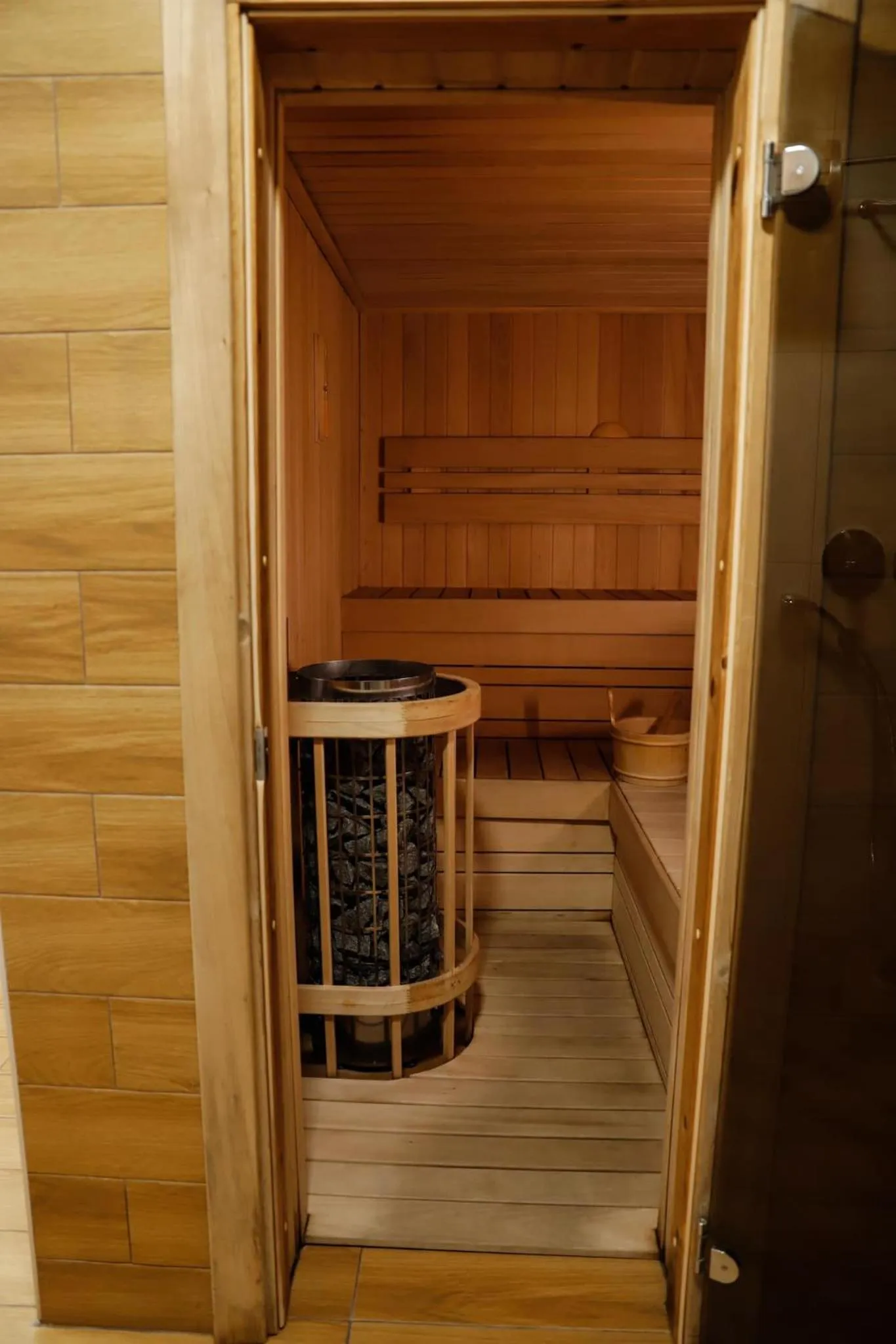 Sauna in Gistola Hotel Mestia