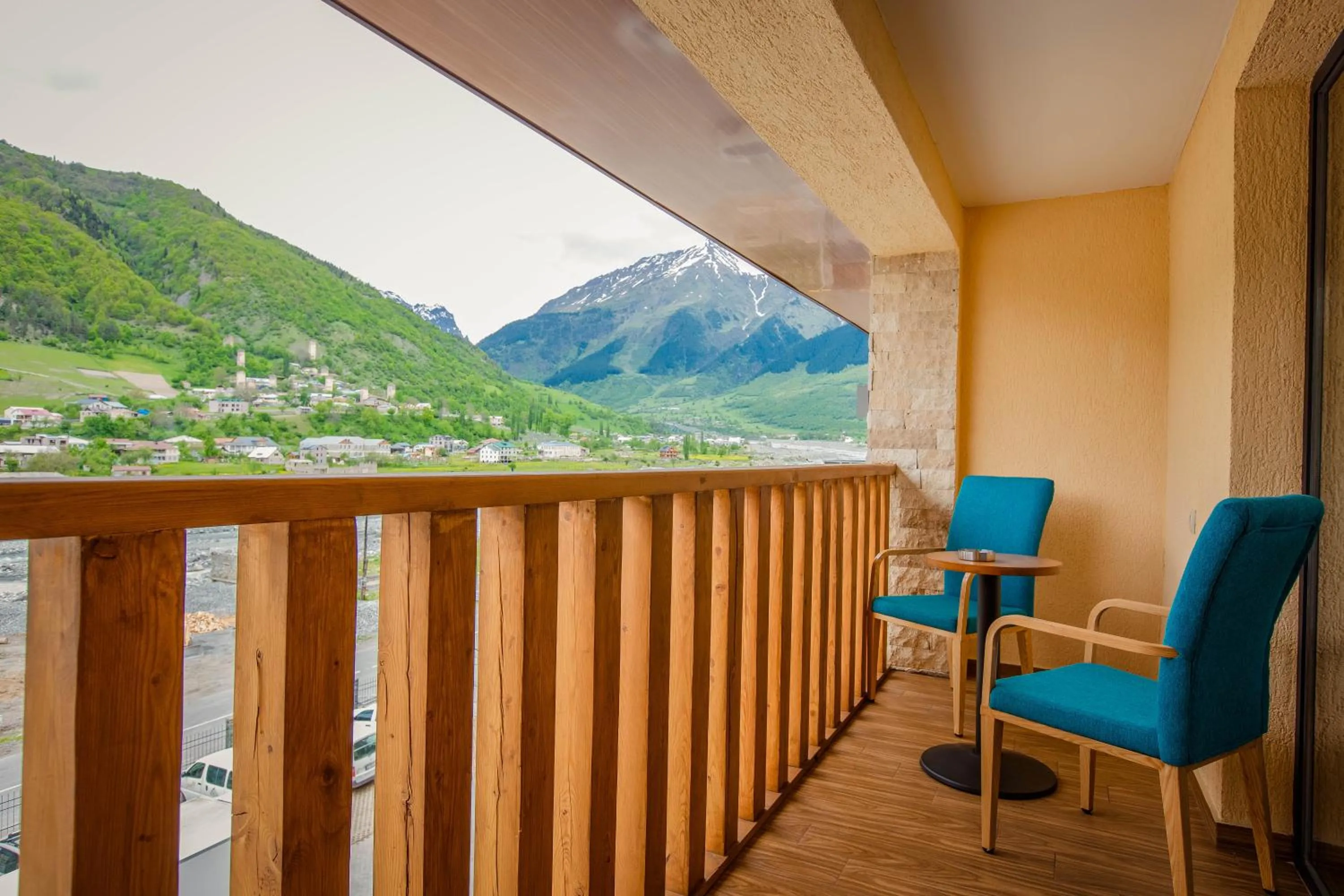 Balcony/Terrace in Gistola Hotel Mestia